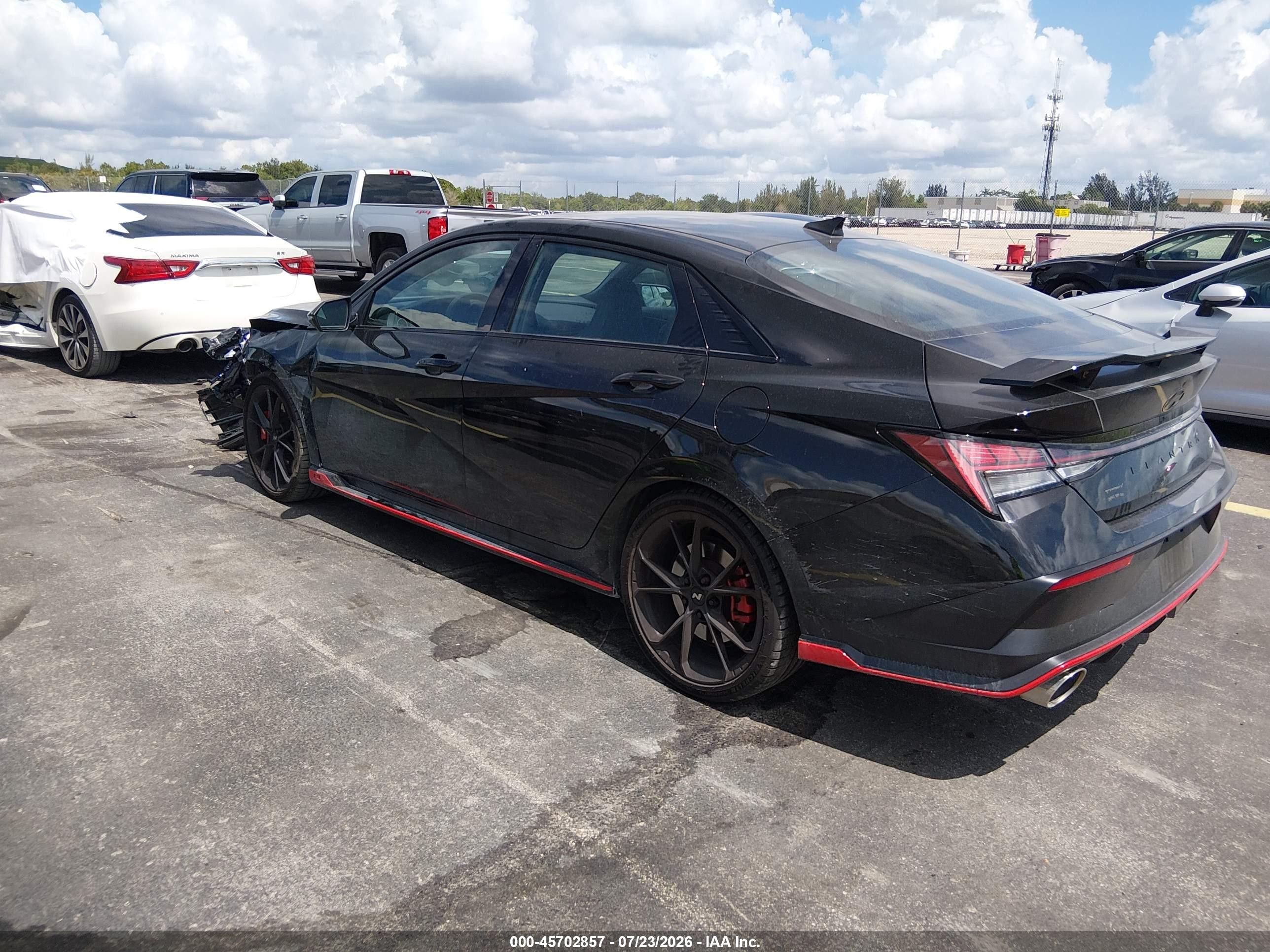 2026 Hyundai Elantra n VIN KMHLW4DK1TU039848 IAAI salvage auction — Unknown, Rebuildable (Florida), sold $10,775 on 2026-09-03 (photo 3)