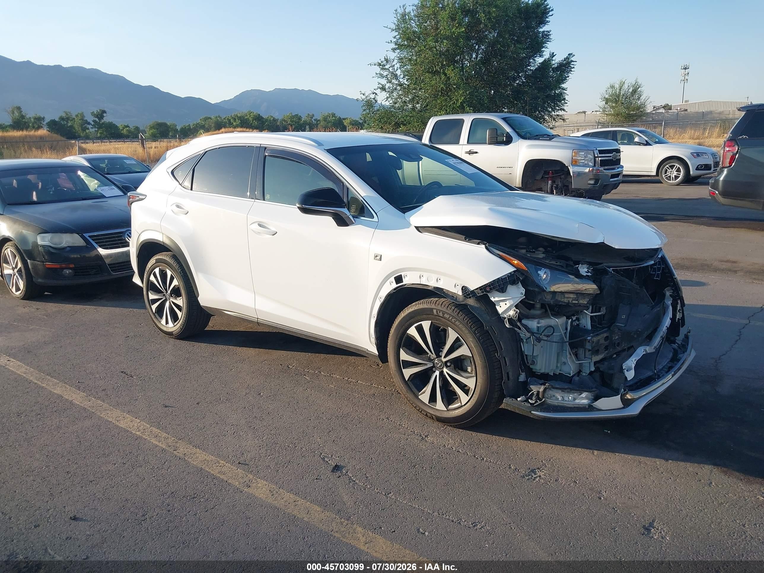 2019 Lexus NX 300 VIN JTJBARBZ1K2183340 — IAAI salvage auction photo