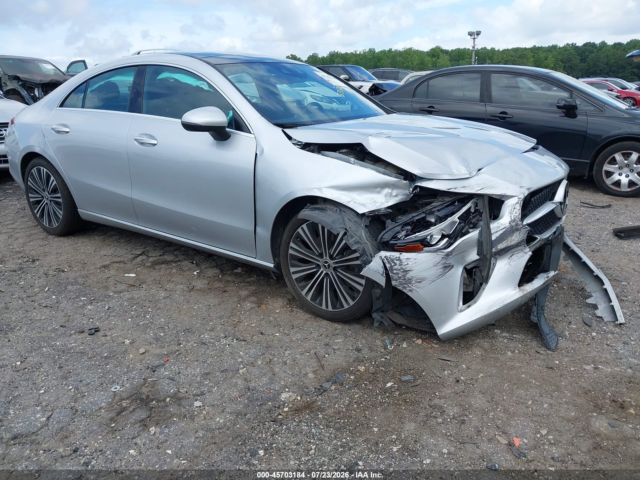 2023 Mercedes-Benz CLA-Class VIN W1K5J4HB0PN335004 — IAAI salvage auction photo