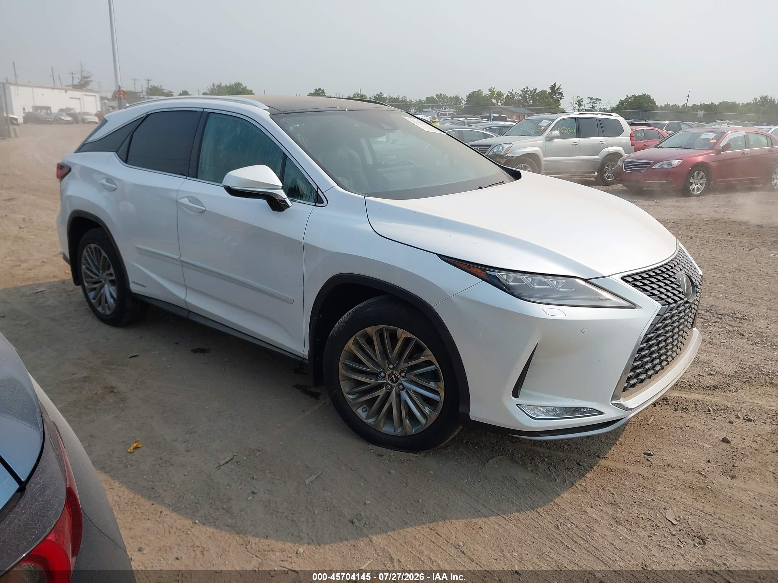 2021 Lexus RX 450h VIN 2T2JGMDA2MC070875 — IAAI salvage auction photo