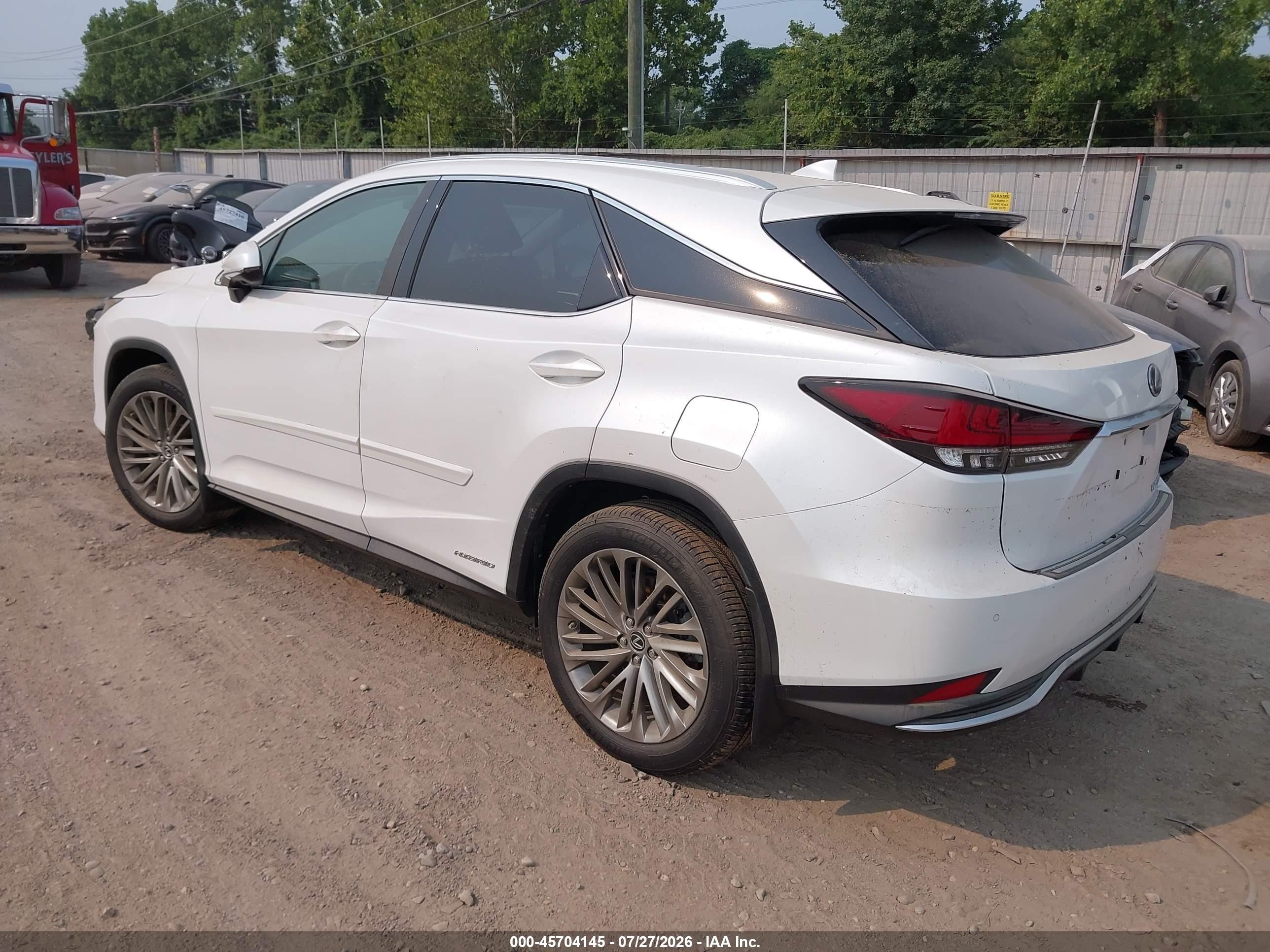2021 Lexus Rx VIN 2T2JGMDA2MC070875 IAAI salvage auction — Water/Flood, Salvage (Ohio), sold $12,750 on 2026-08-24 (photo 3)