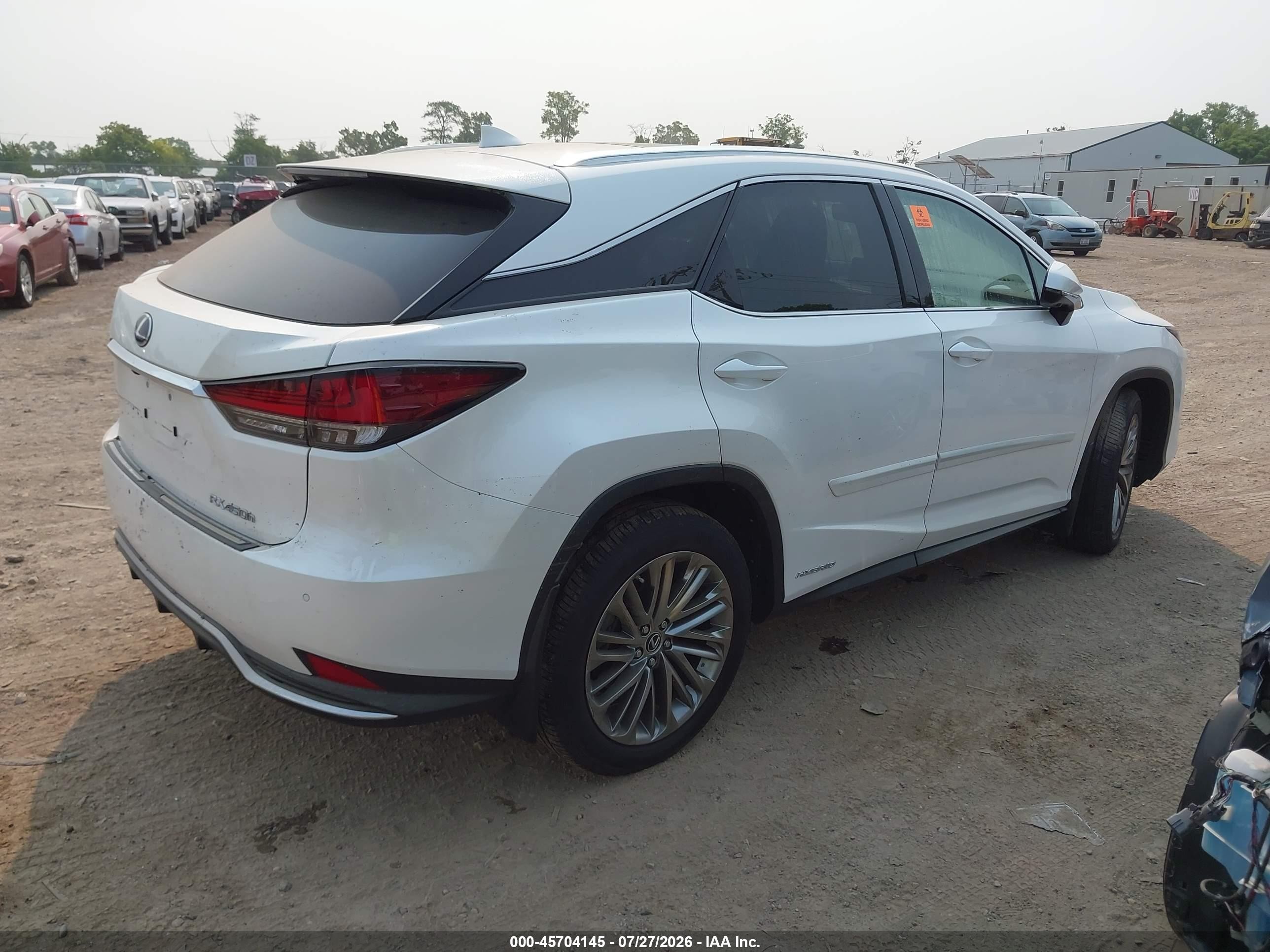 2021 Lexus Rx VIN 2T2JGMDA2MC070875 IAAI salvage auction — Water/Flood, Salvage (Ohio), sold $12,750 on 2026-08-24 (photo 4)