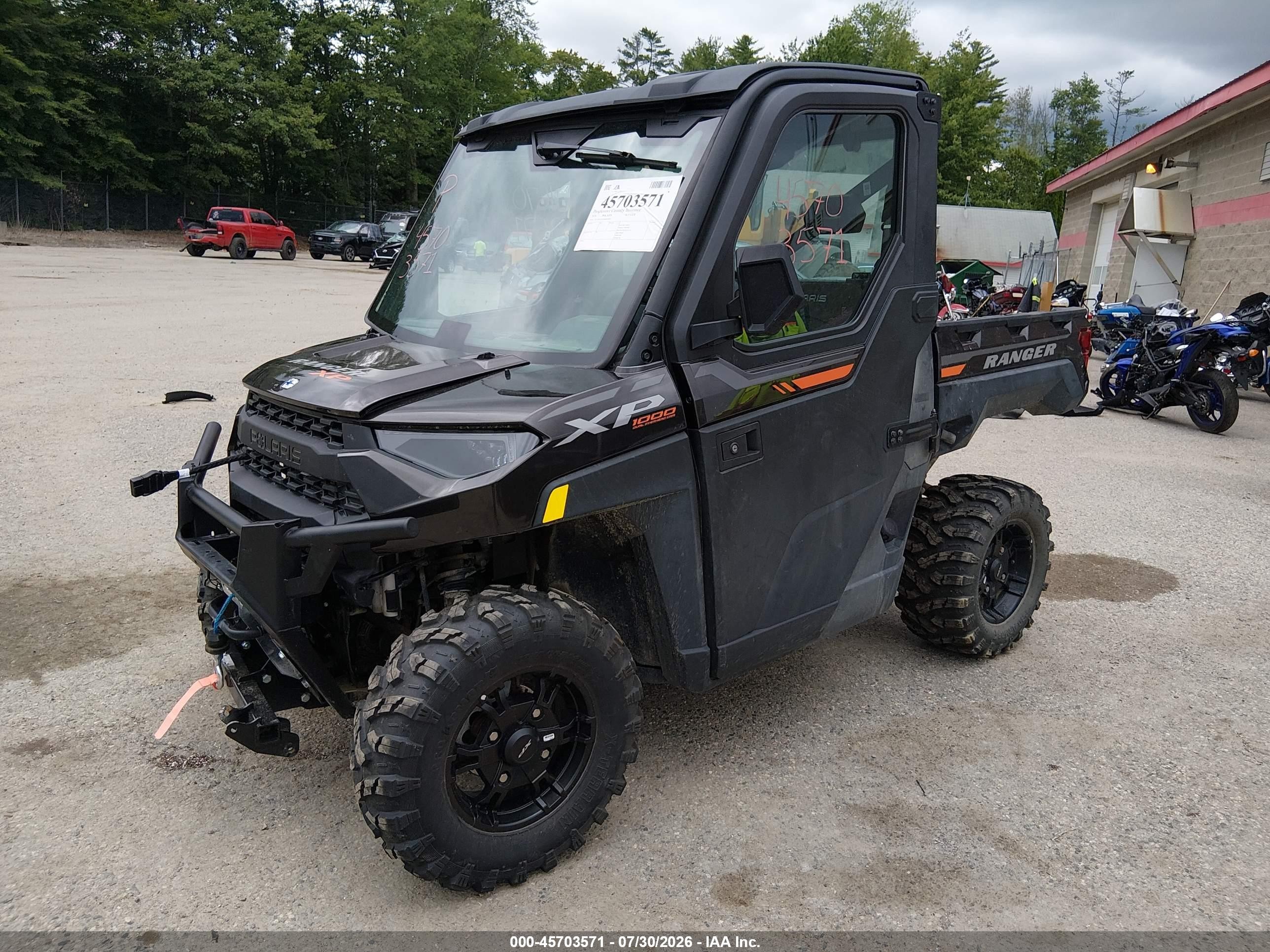 2024 Polaris Ranger VIN 4XARRU99XR8090902 IAAI salvage auction — Front End, Salvage (Maine), sold $6,100 on 2026-09-02 (photo 2)