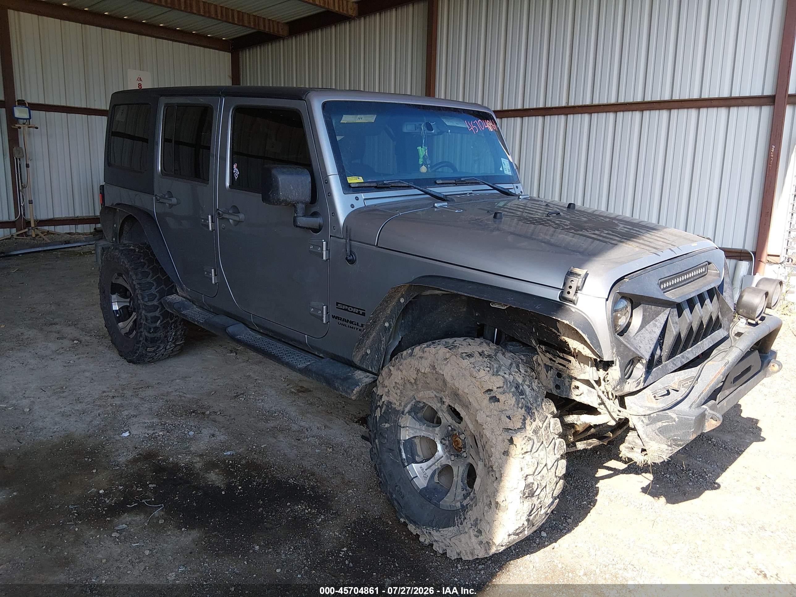 2017 Jeep Wrangler Unlimited VIN 1C4BJWDG1HL626943 — IAAI salvage auction photo