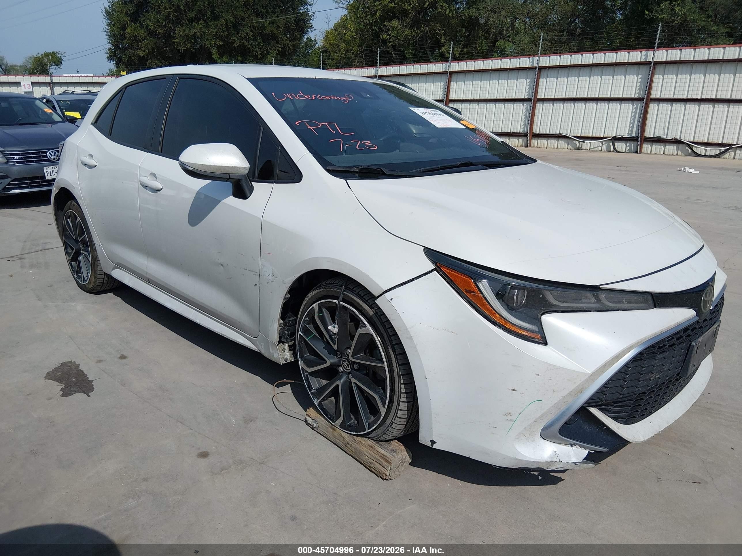 2022 Toyota Corolla VIN JTNC4MBE7N3152361 — IAAI salvage auction photo