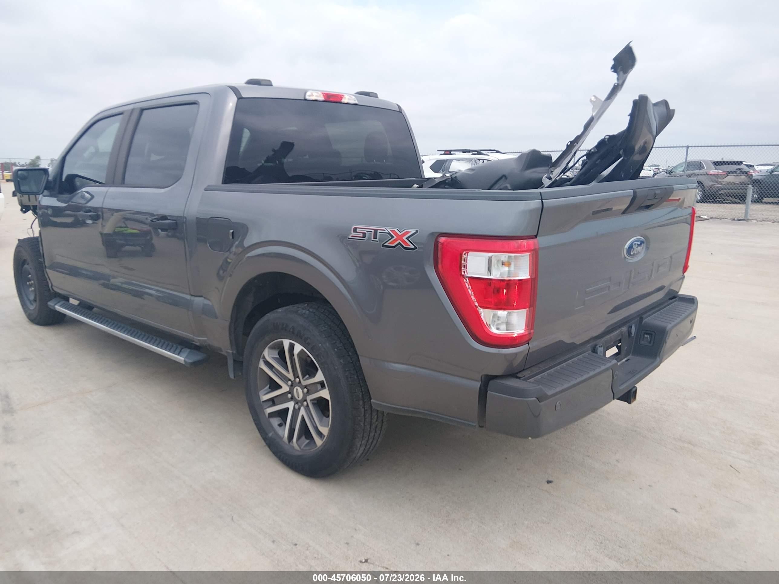 2021 Ford F-150 VIN 1FTEW1C5XMFC46557 IAAI salvage auction — Front End, Salvage (Texas), sold $9,800 on 2026-09-25 (photo 3)