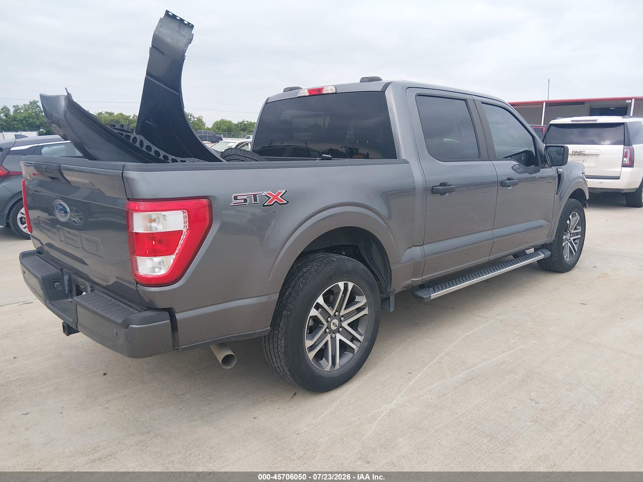2021 Ford F-150 VIN 1FTEW1C5XMFC46557 IAAI salvage auction — Front End, Salvage (Texas), sold $9,800 on 2026-09-25 (photo 4)