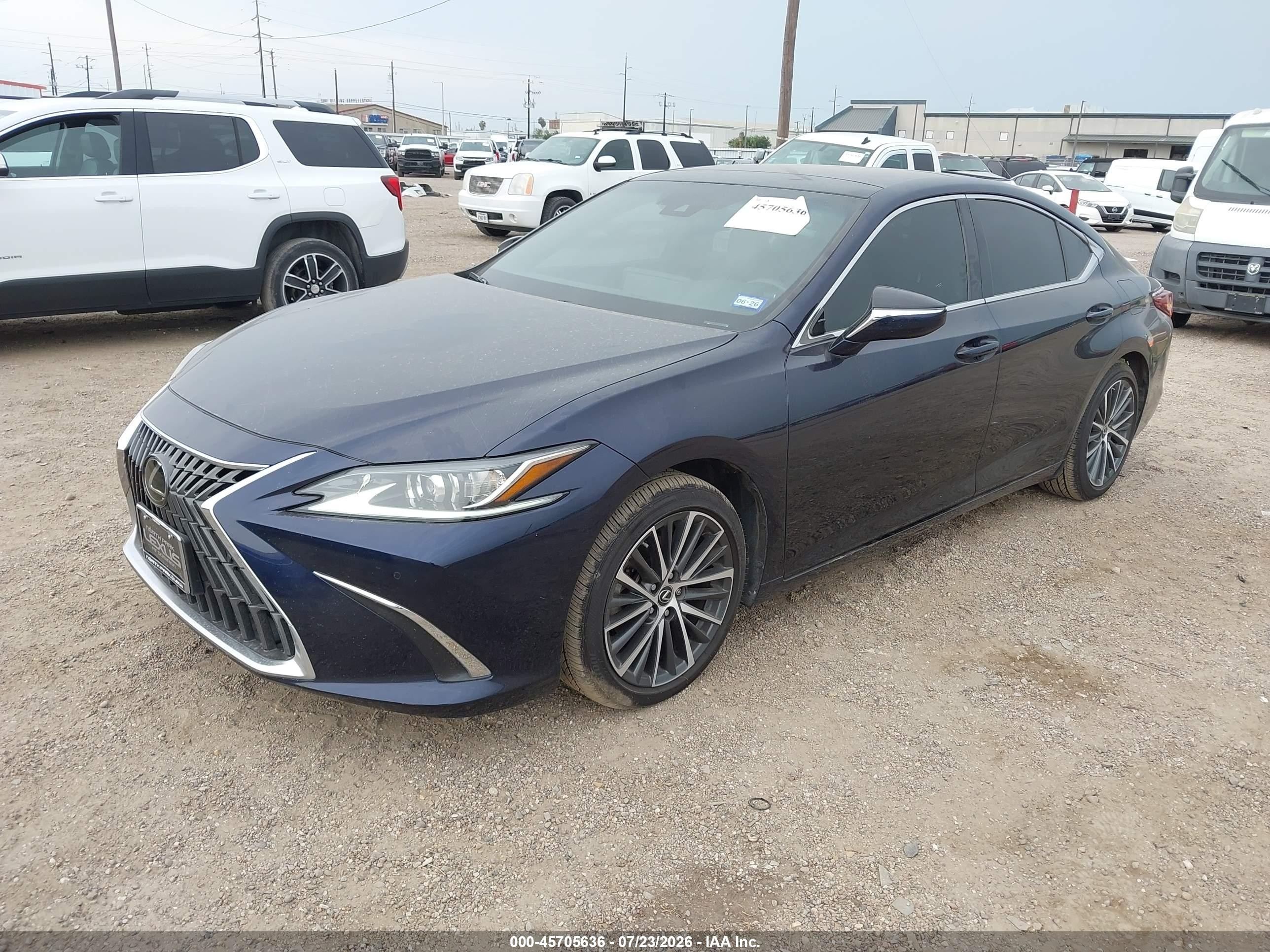 2023 Lexus ES VIN 58ADZ1B14PU157489 IAAI salvage auction — Water/Flood, Salvage (Texas), sold $23,000 on 2026-08-24 (photo 2)