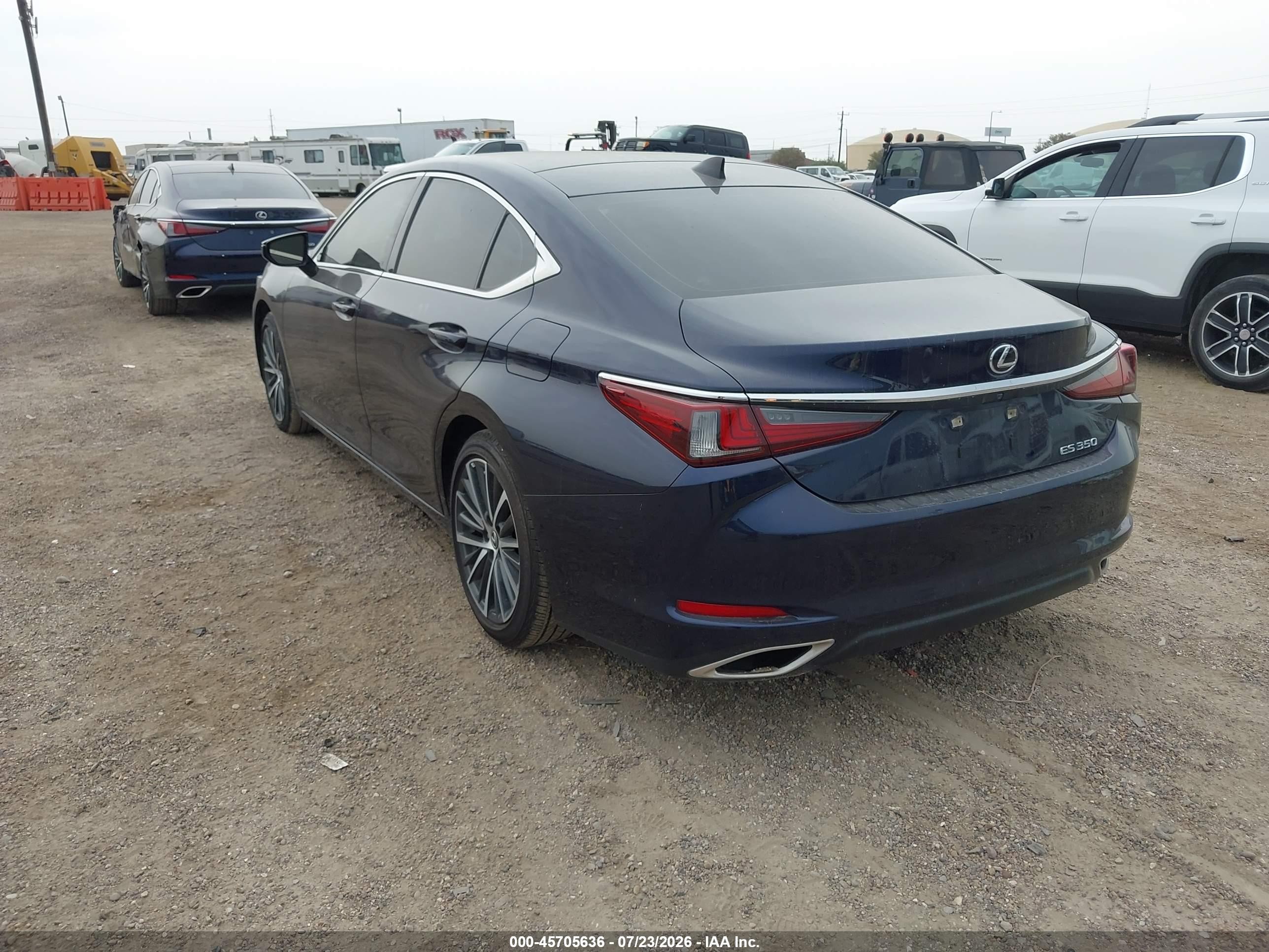 2023 Lexus ES VIN 58ADZ1B14PU157489 IAAI salvage auction — Water/Flood, Salvage (Texas), sold $23,000 on 2026-08-24 (photo 3)