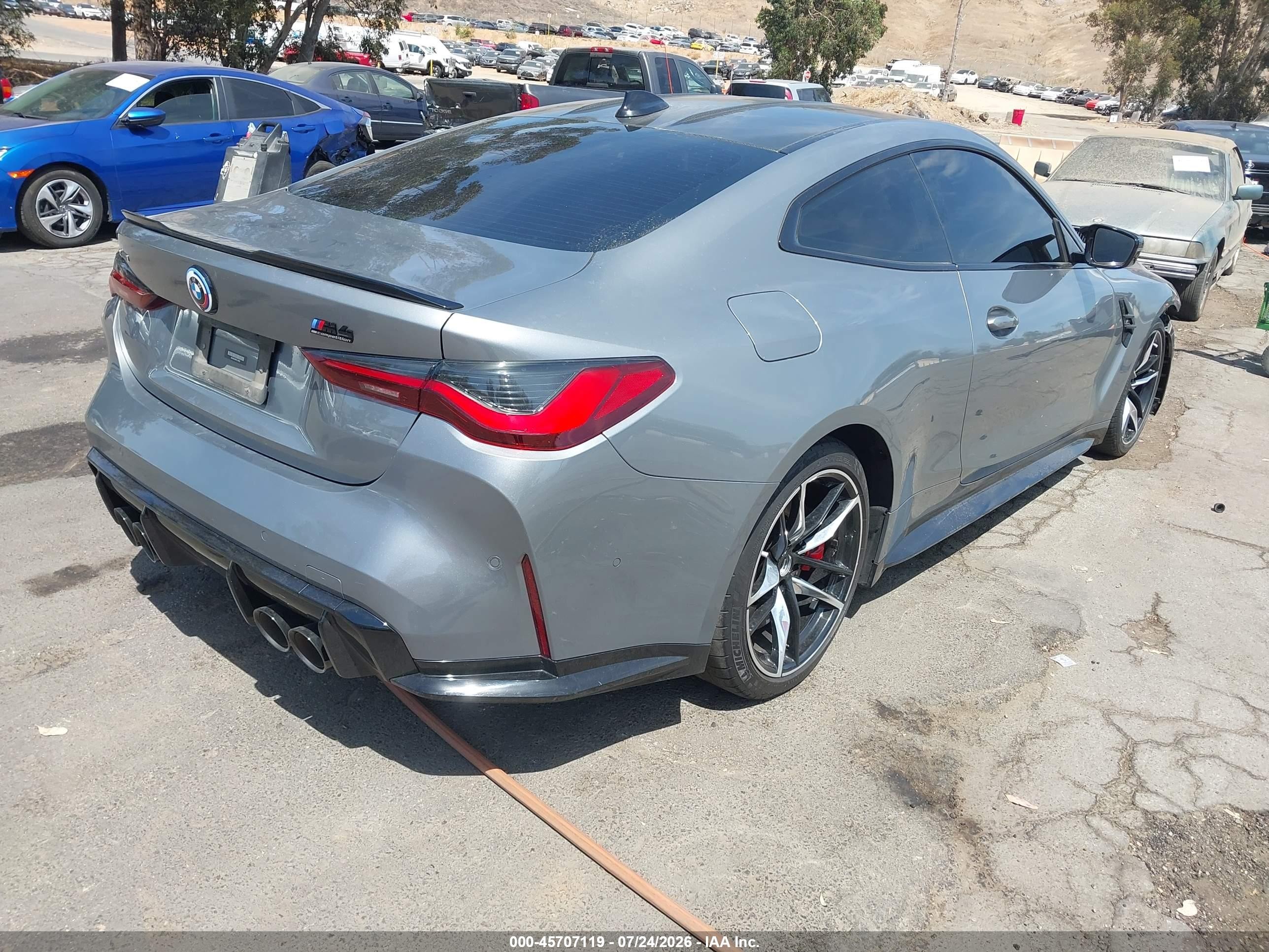 2023 BMW M4 VIN WBS43AZ06PCL79055 IAAI salvage auction — Stripped, Salvage (California), sold $23,300 on 2026-08-17 (photo 4)