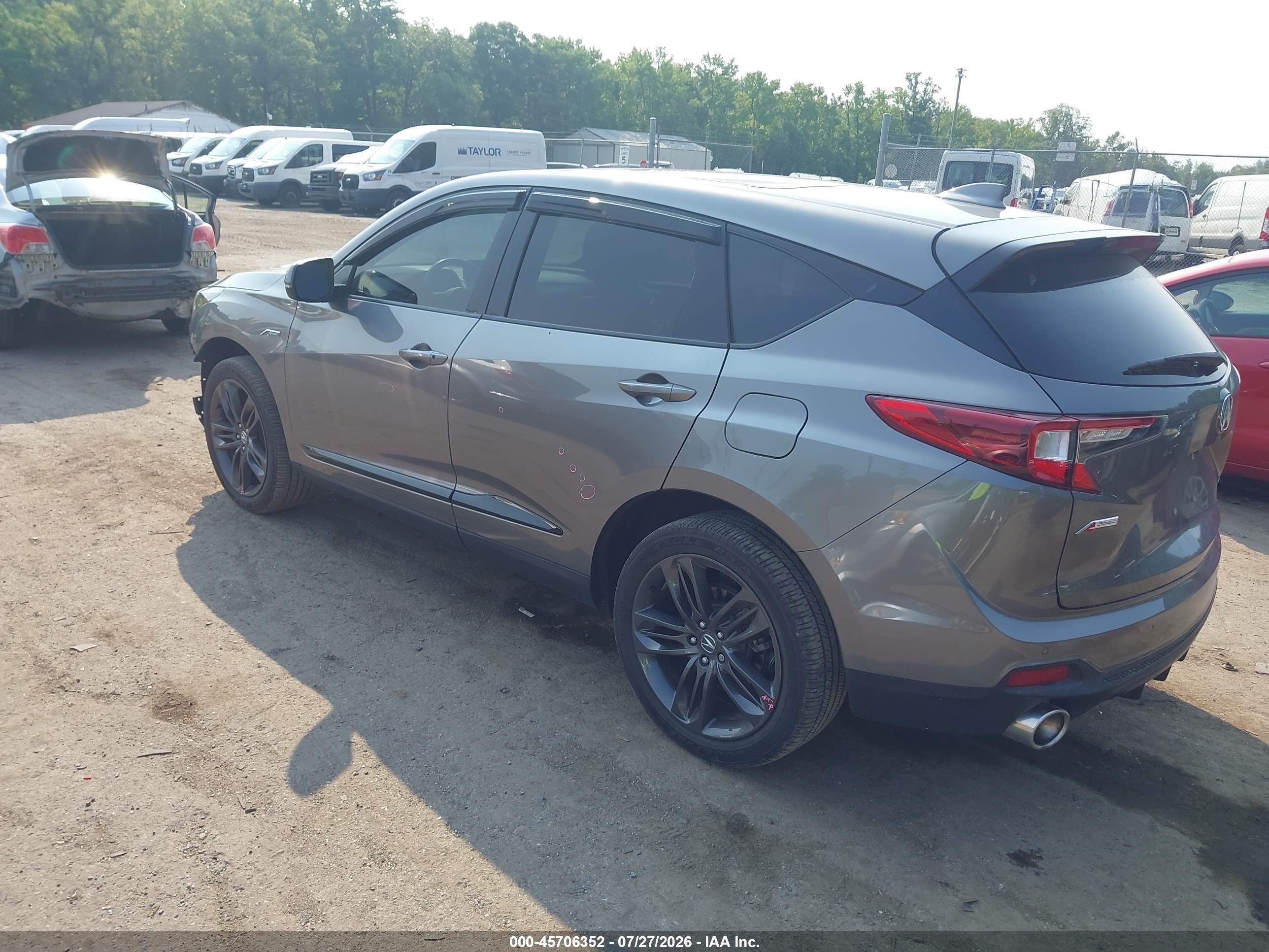 2024 Acura Rdx VIN 5J8TC2H65RL005989 IAAI salvage auction — Unknown, Salvage - Greater Than 75% (Maryland), sold $13,600 on 2026-09-19 (photo 3)