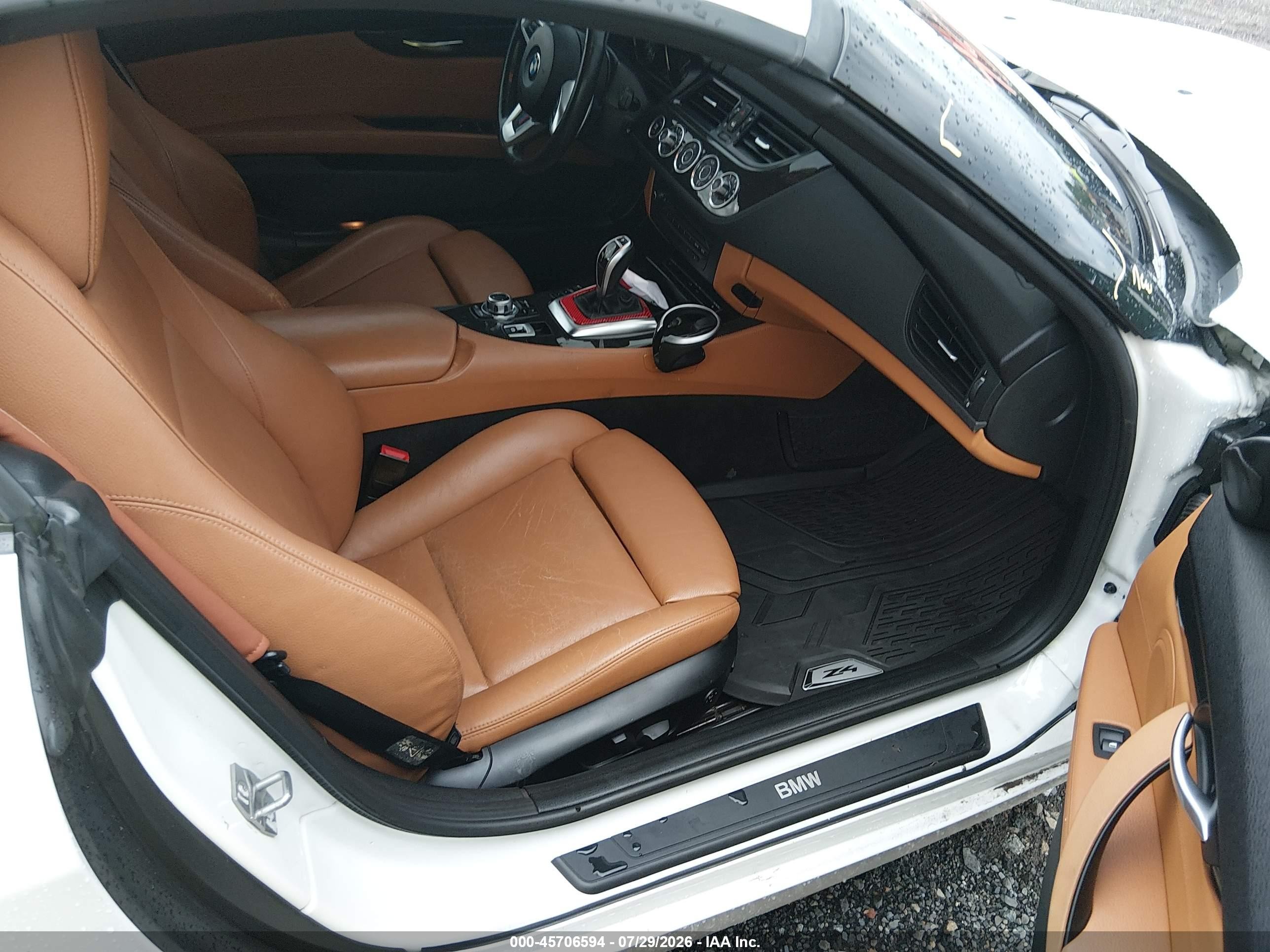 2016 BMW Z4 VIN WBALL5C50G5A20304 IAAI salvage auction — Storm Damage, Salvage (New Jersey), sold $3,550 on 2026-09-03 (photo 5)