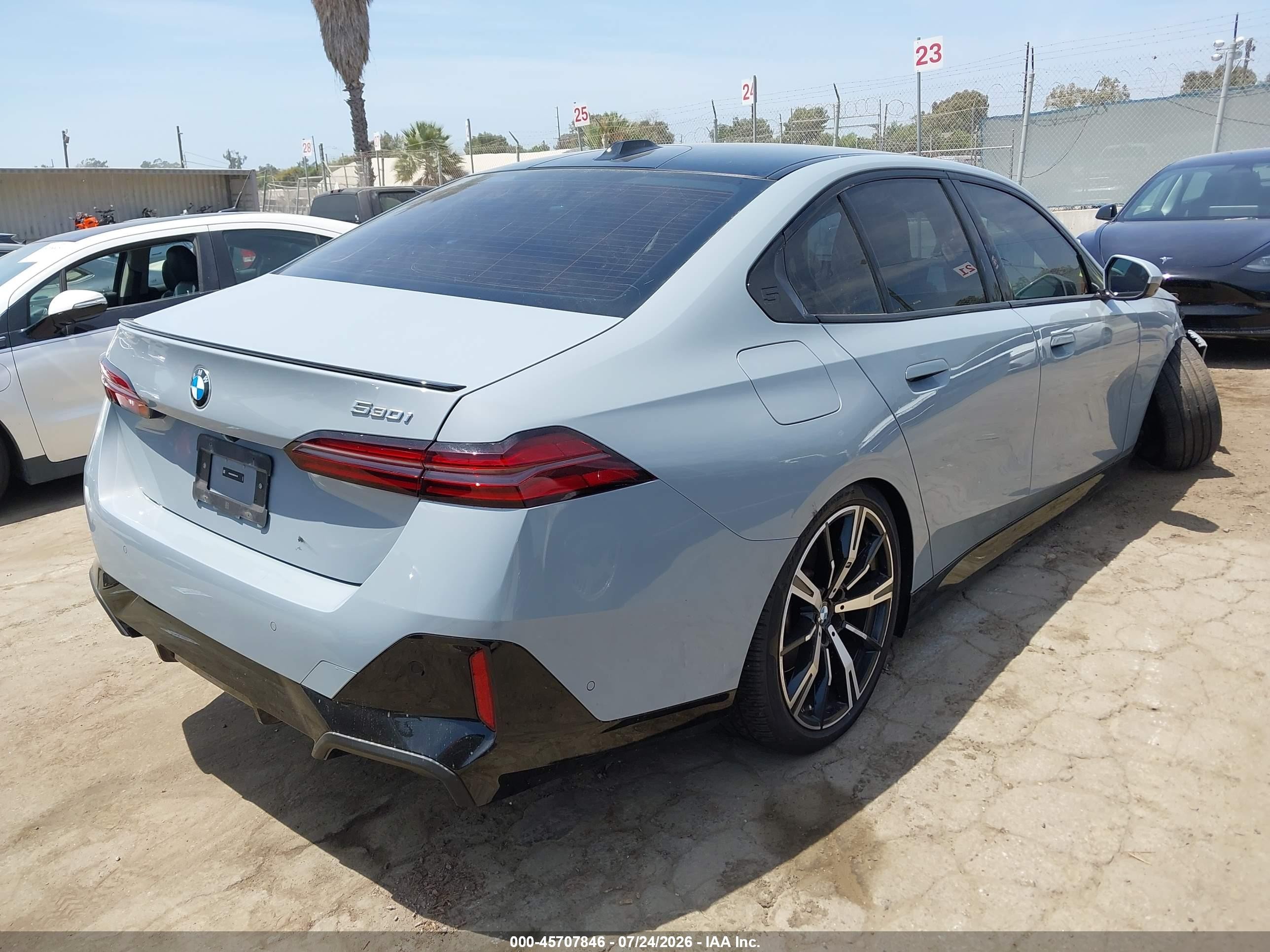 2024 BMW 5 Series VIN WBA43FJ0XRCP97103 IAAI salvage auction — Unknown, Salvage (California), sold $26,750 on 2026-08-20 (photo 4)