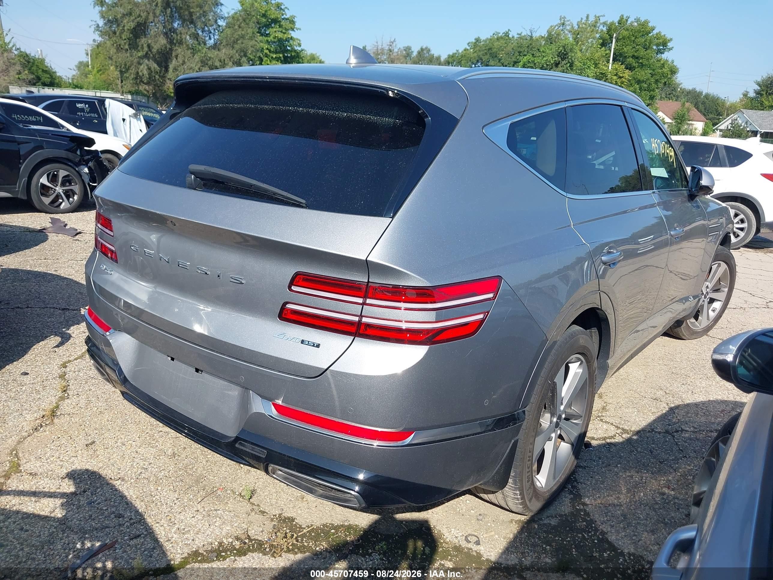 2023 Genesis Gv80 VIN KMUHCESC6PU147874 IAAI salvage auction — Front End, Salvage (Indiana), sold $14,600 on 2026-09-13 (photo 4)