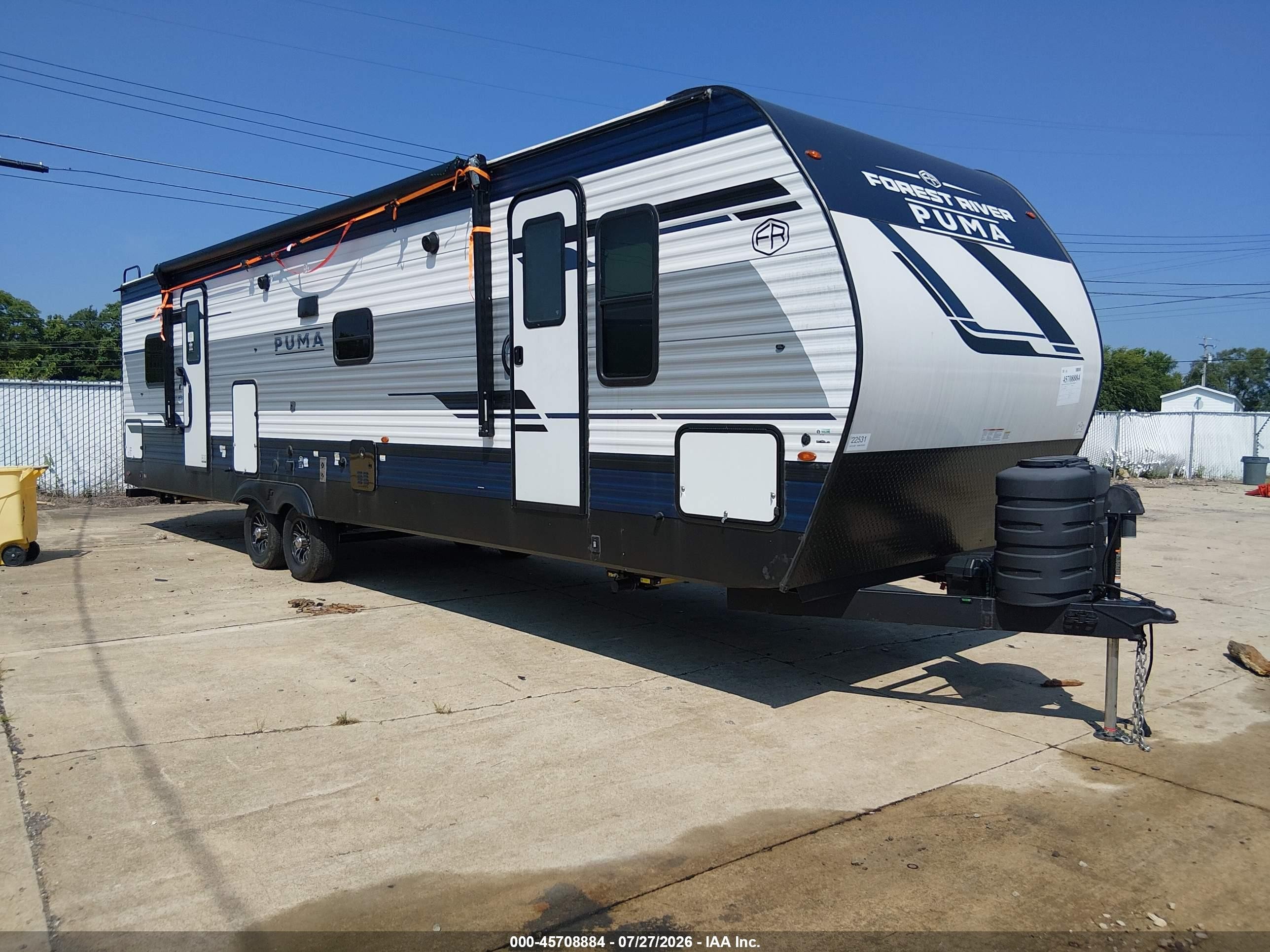 2025 Puma VIN 5ZT2PUZB4S4022531 IAAI salvage auction — Top/Roof, Salvage (Missouri), sold $5,800 on 2026-09-24 (photo 1)