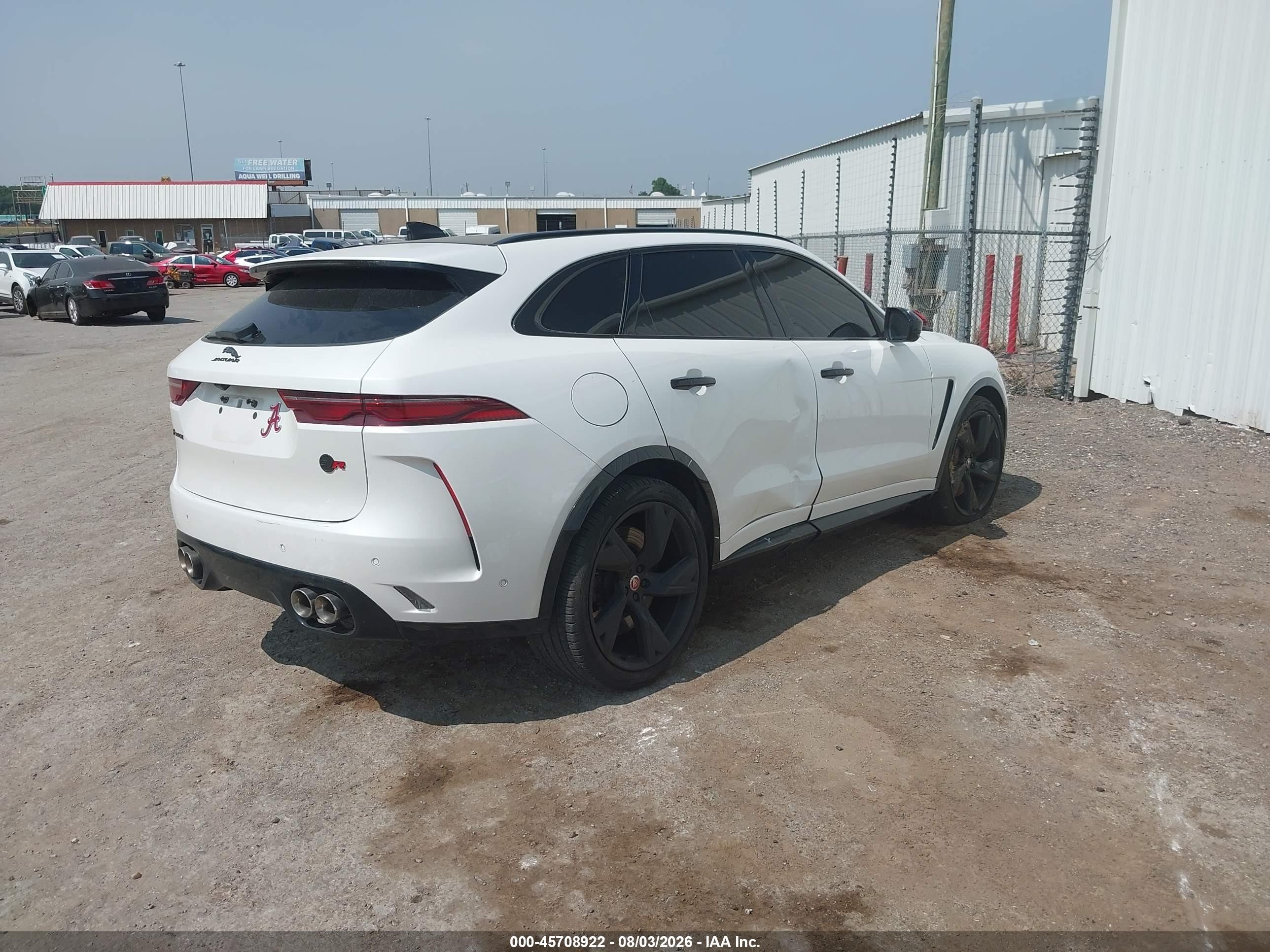 2023 Jaguar F-pace VIN SADCZ2EEXPA712527 IAAI salvage auction — Front End, Clear (Oklahoma), sold $25,000 on 2026-09-14 (photo 4)
