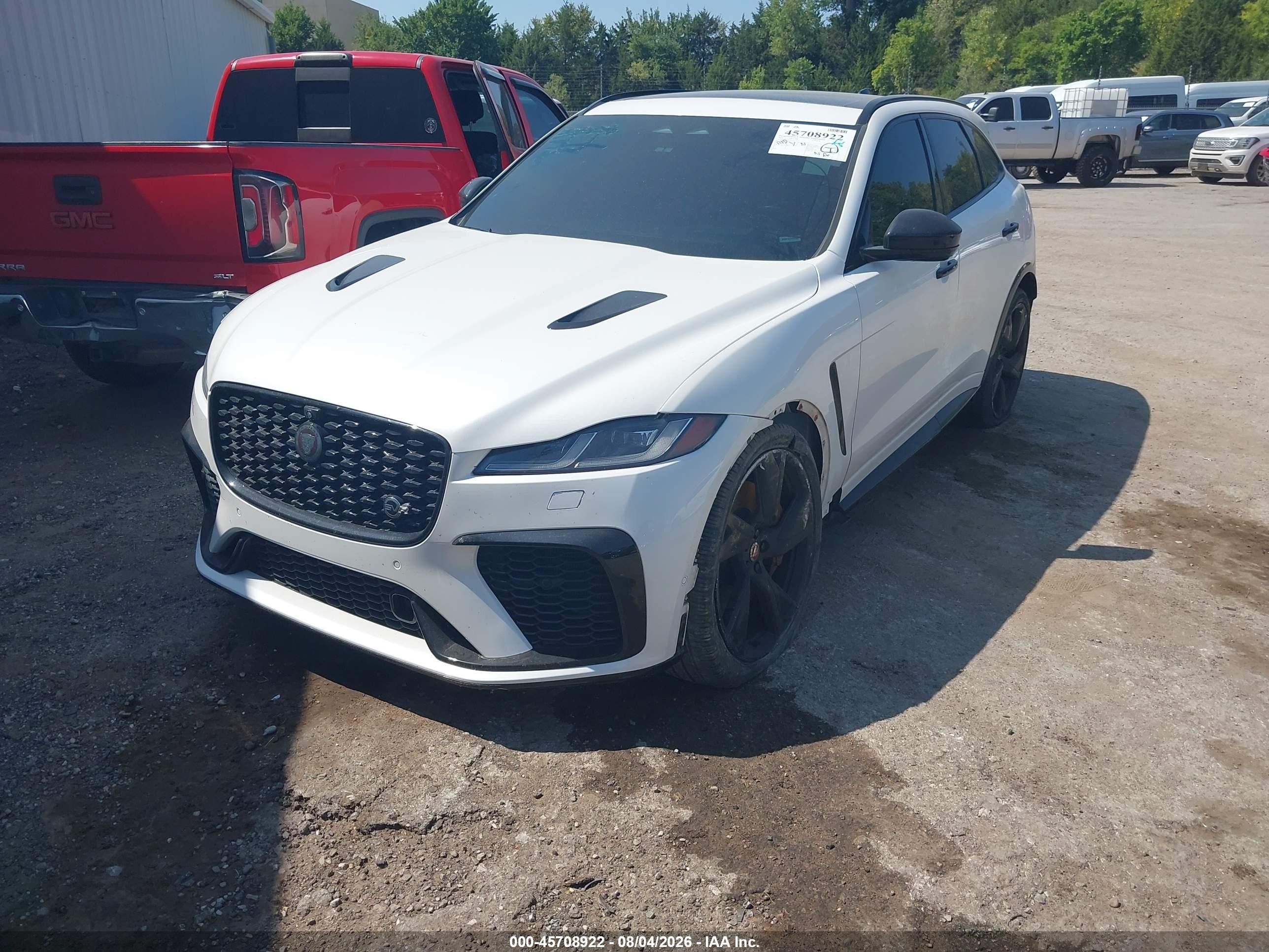 2023 Jaguar F-pace VIN SADCZ2EEXPA712527 IAAI salvage auction — Front End, Clear (Oklahoma), sold $25,000 on 2026-09-14 (photo 2)