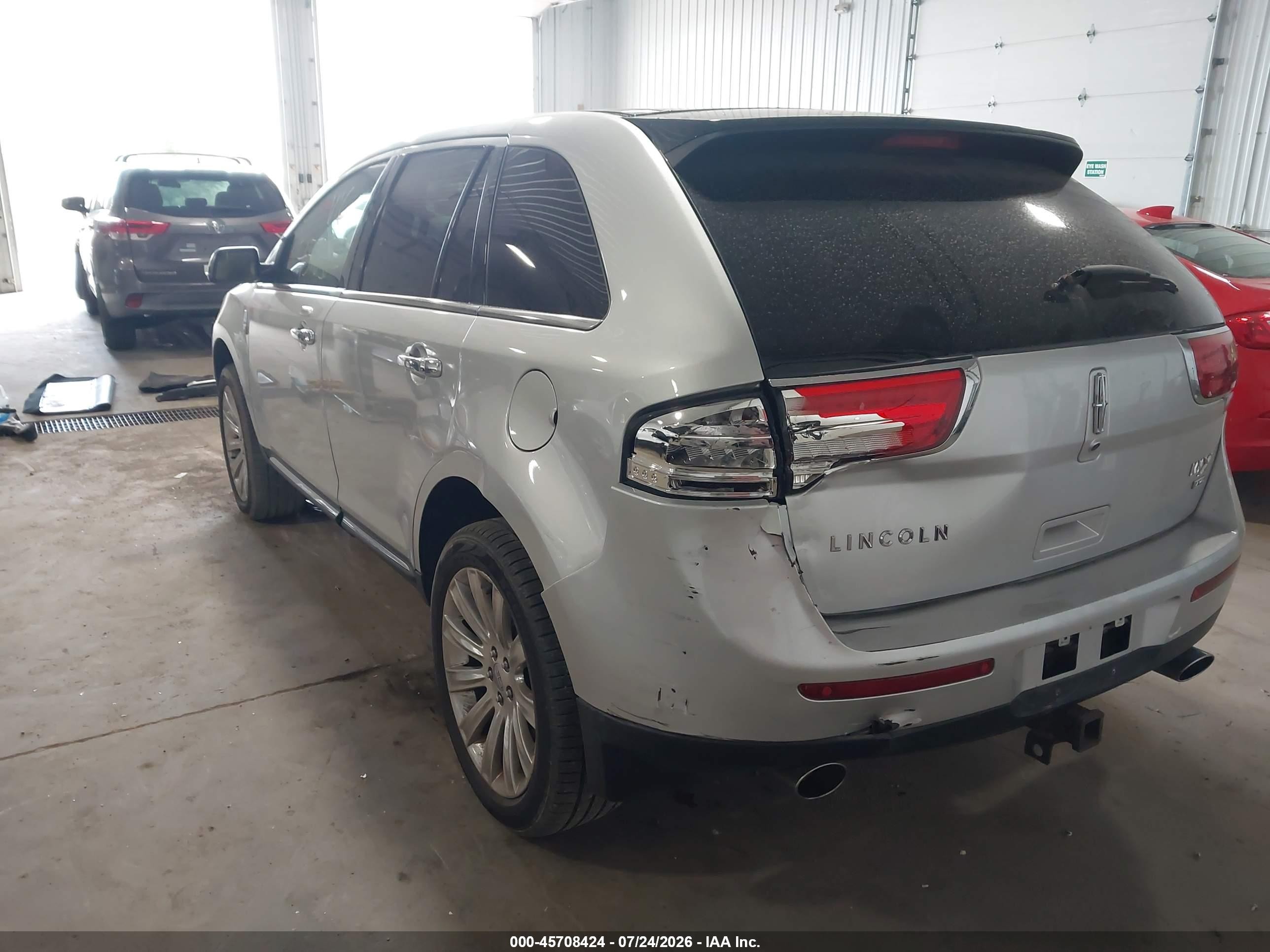 2013 Lincoln Mkx VIN 2LMDJ8JK1DBL41425 IAAI salvage auction — Rear End, Salvage (Minnesota), sold $1,150 on 2026-09-13 (photo 6)