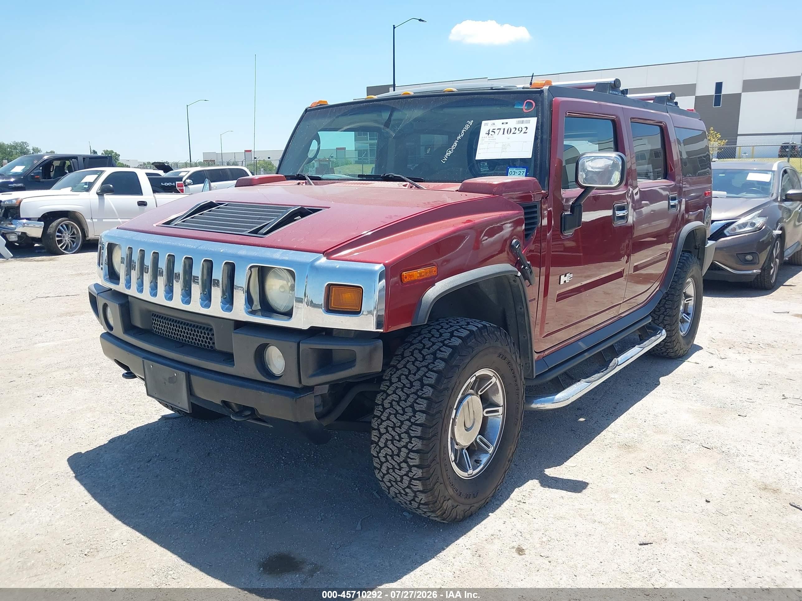 2004 Hummer H2 VIN 5GRGN23U64H122376 IAAI salvage auction — Rear End, Salvage (Texas), sold $3,900 on 2026-10-08 (photo 2)
