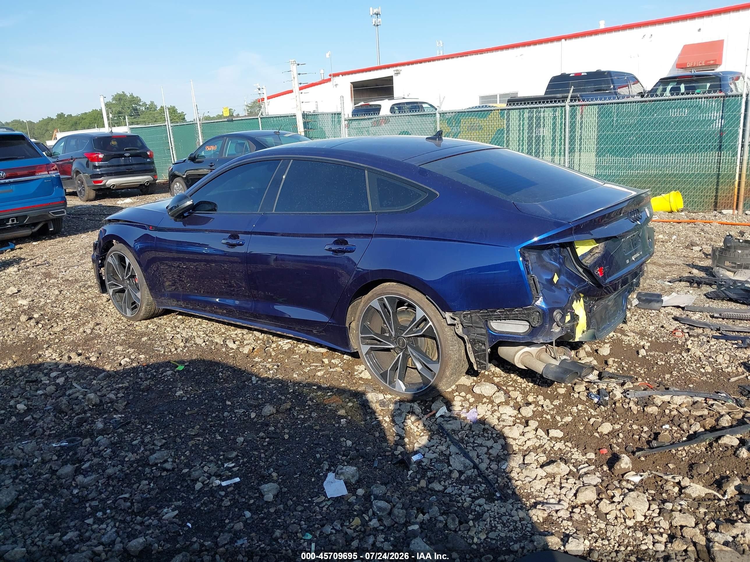 2025 Audi S5 VIN WAUC4CF5XSA014794 IAAI salvage auction — Rear End, Salvage (Ohio), sold $17,625 on 2026-09-02 (photo 3)