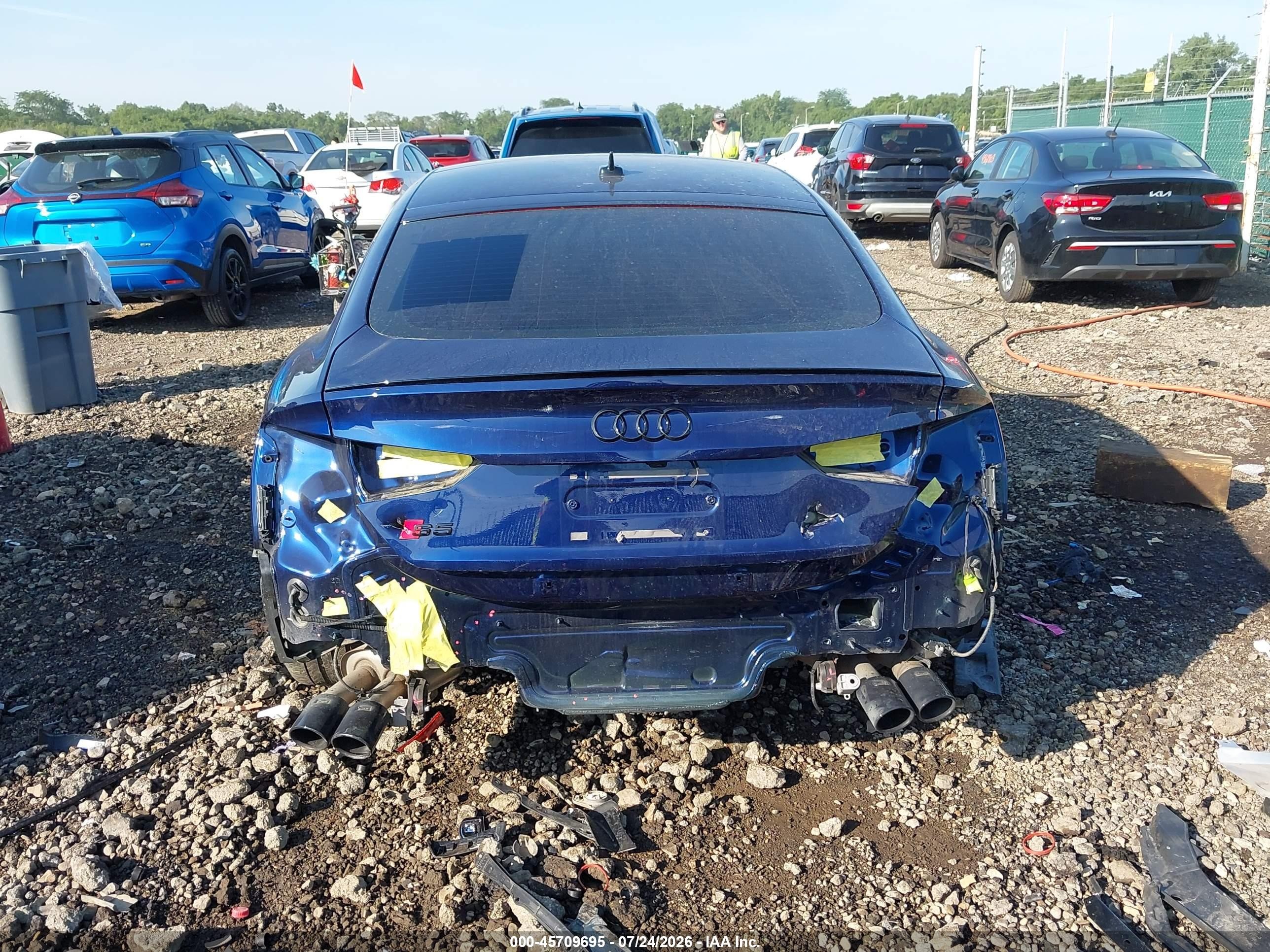 2025 Audi S5 VIN WAUC4CF5XSA014794 IAAI salvage auction — Rear End, Salvage (Ohio), sold $17,625 on 2026-09-02 (photo 6)