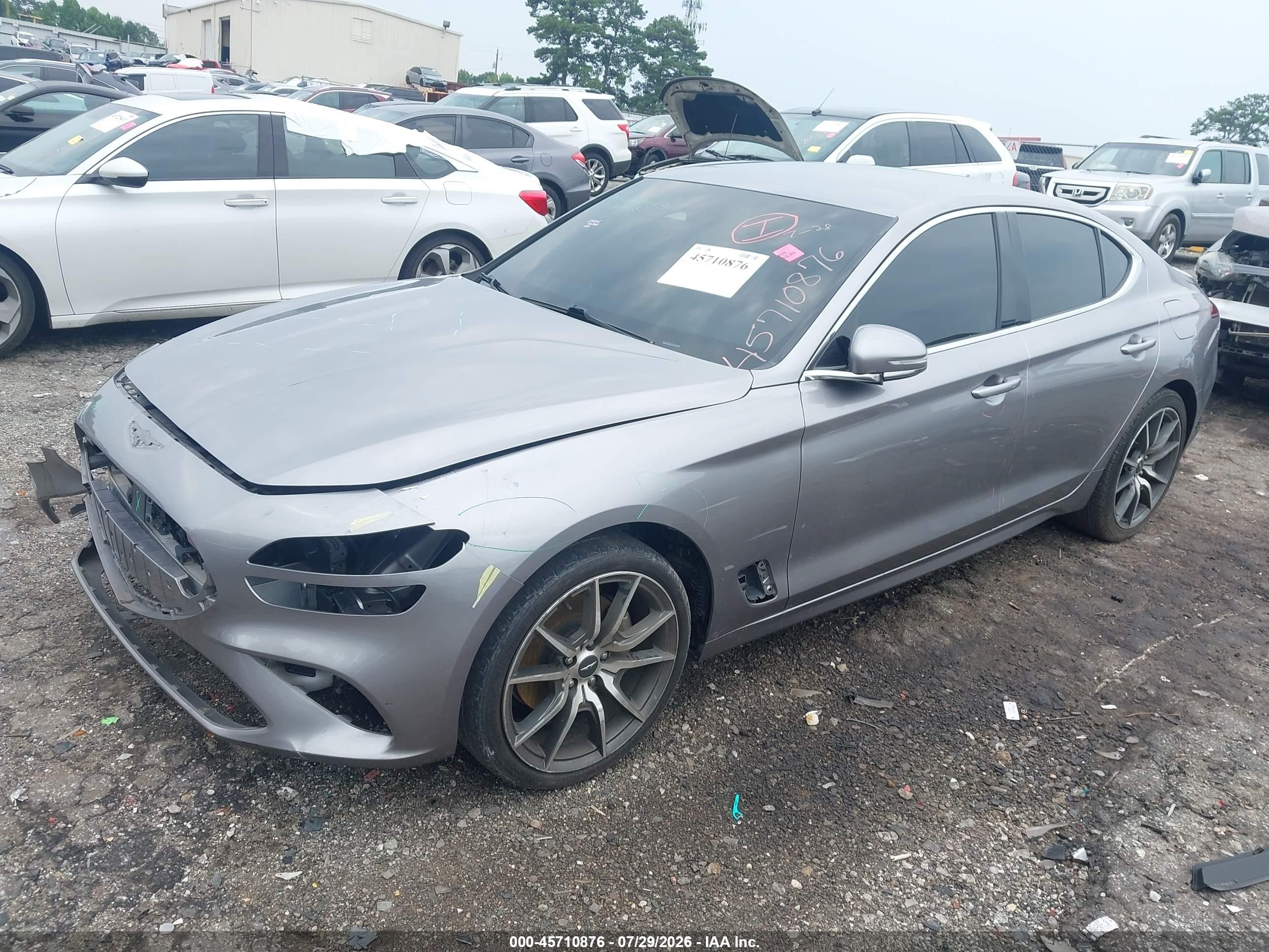 2023 Genesis G70 VIN KMTG34TA3PU131509 IAAI salvage auction — Front End, Salvage (Georgia), sold $6,700 on 2026-09-23 (photo 2)