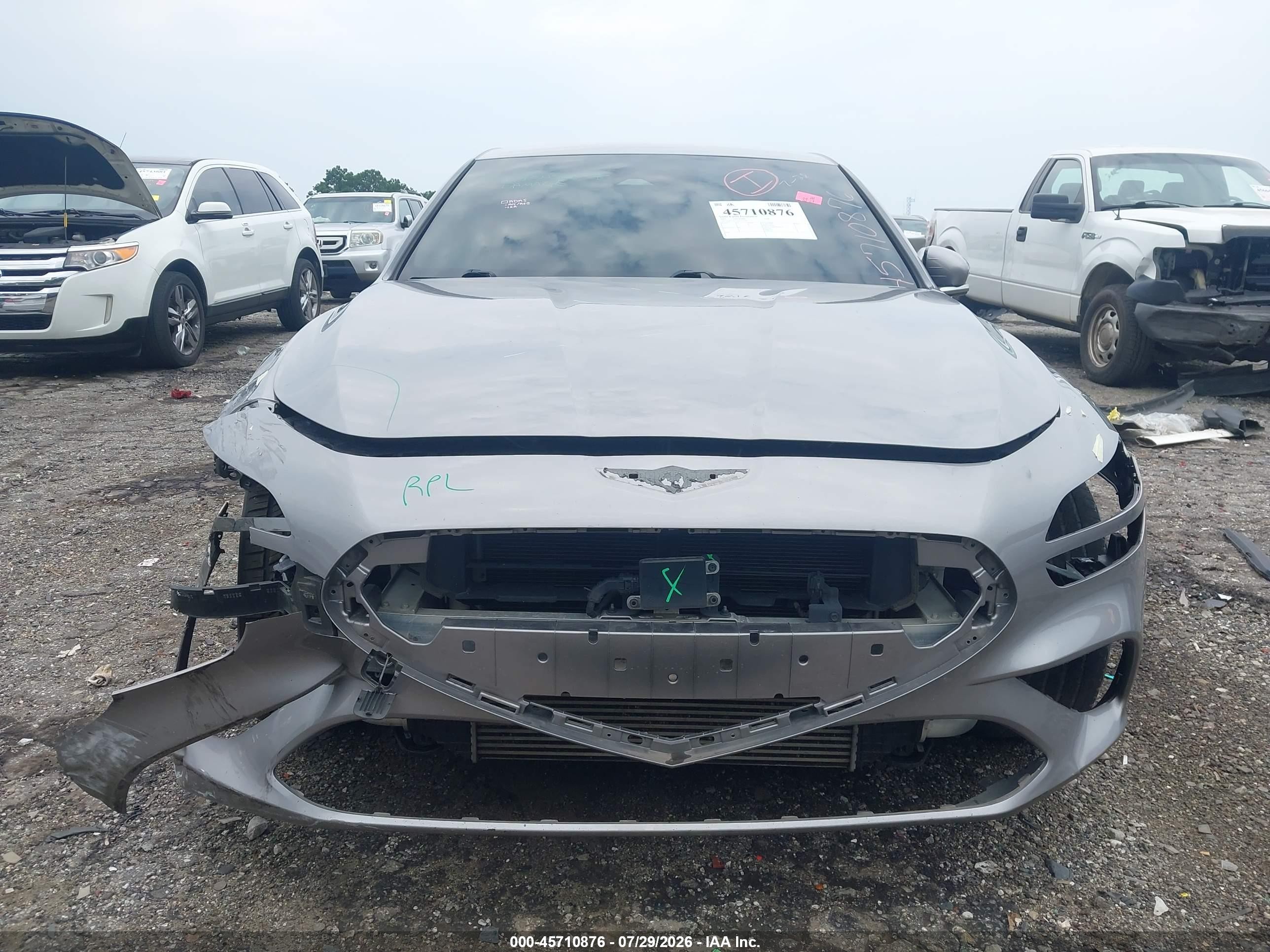 2023 Genesis G70 VIN KMTG34TA3PU131509 IAAI salvage auction — Front End, Salvage (Georgia), sold $6,700 on 2026-09-23 (photo 6)
