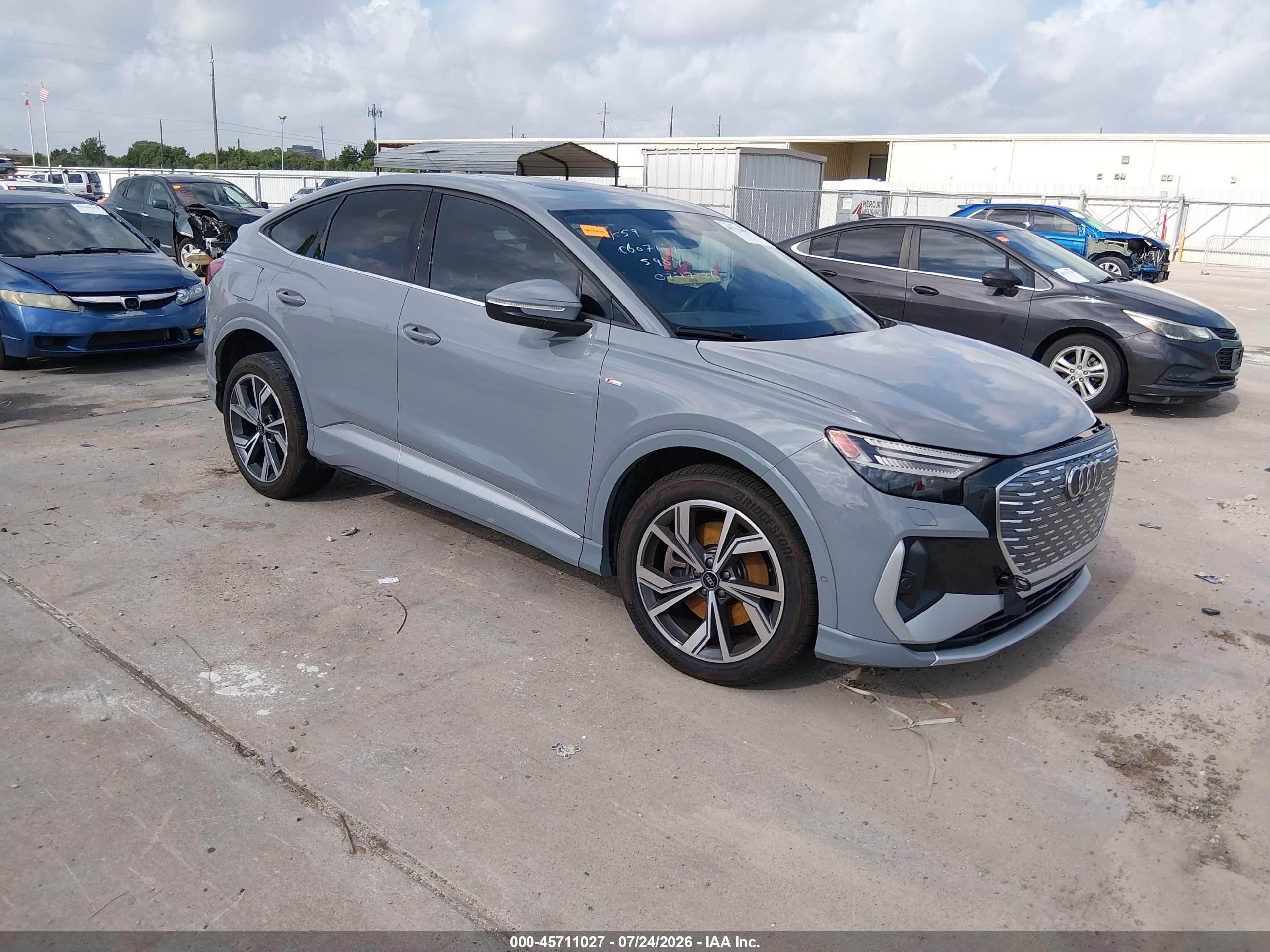 2024 Audi Q4 e-tron Sportback VIN WA142BFZXRP025984 — IAAI salvage auction photo