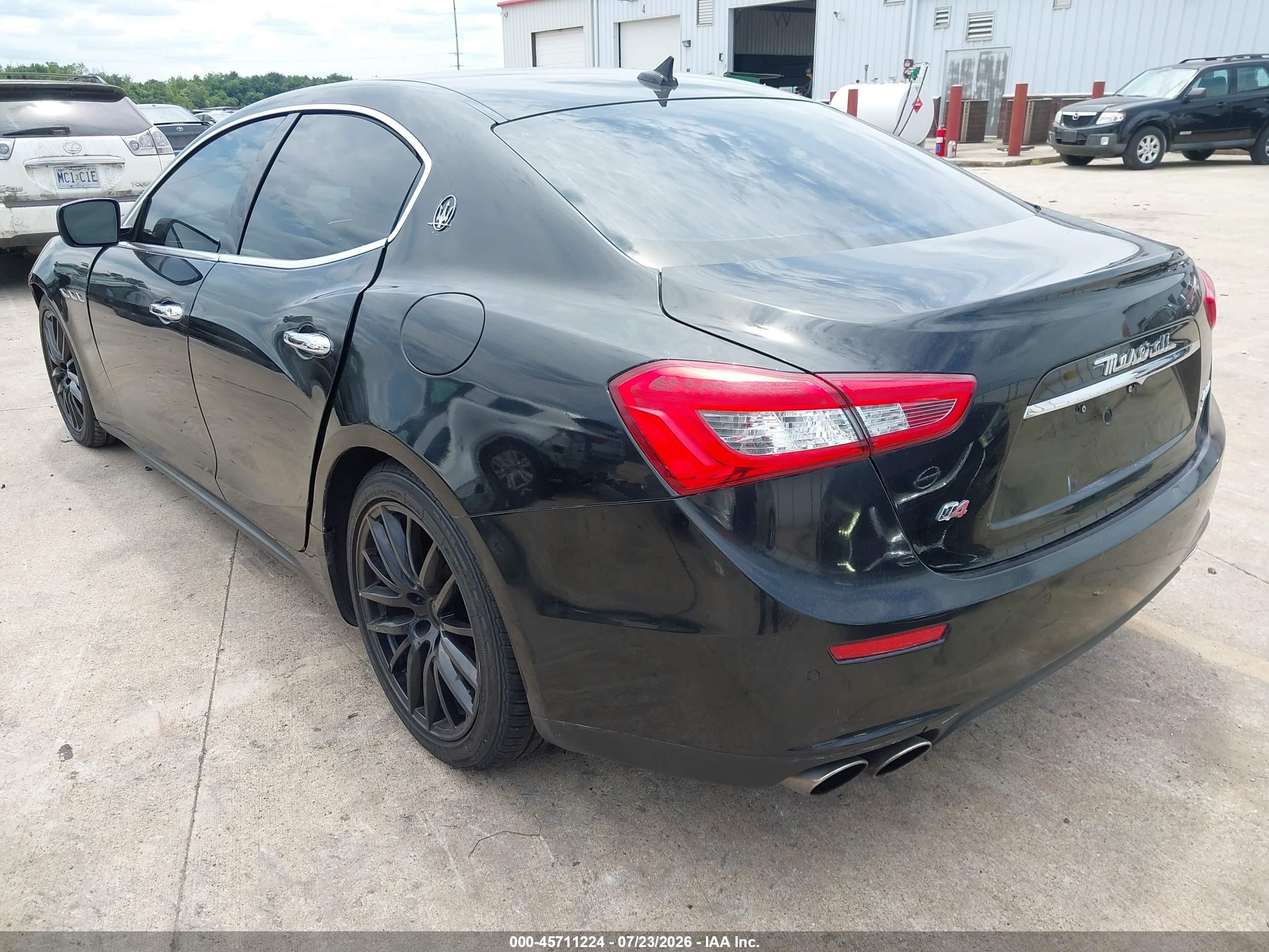 2015 Maserati Ghibli VIN ZAM57RTAXF1143403 IAAI salvage auction — Front End, Salvage (Missouri), sold $1,100 on 2026-09-10 (photo 3)