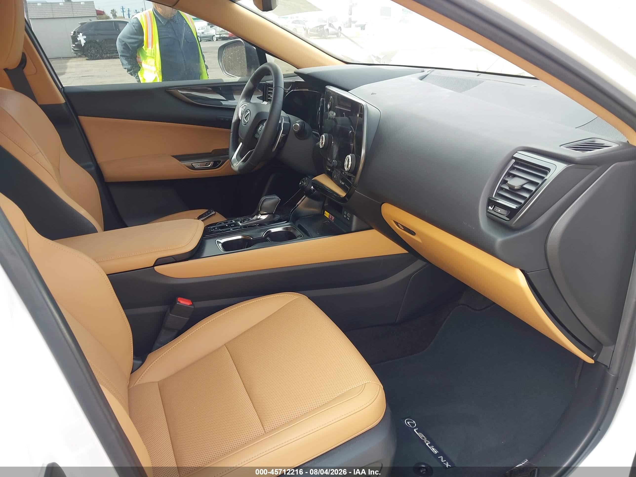 2024 Lexus Nx VIN JTJGKCEZ7R2024392 IAAI salvage auction — Front End, Salvage (California), sold $17,750 on 2026-08-17 (photo 5)