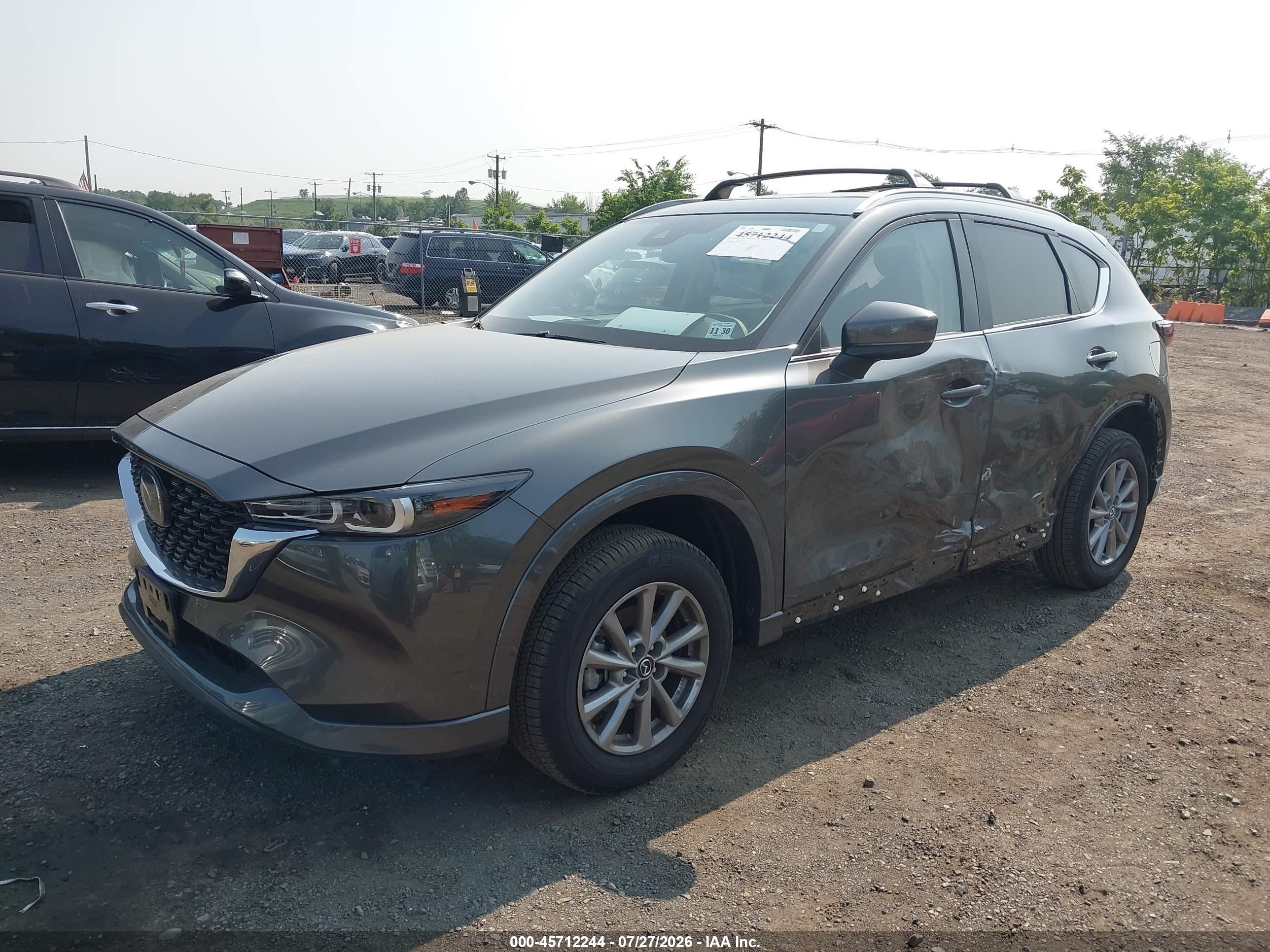 2025 Mazda Cx-5 VIN JM3KFBCL2S0633750 IAAI salvage auction — Front End, Salvage (New Jersey), sold $10,200 on 2026-09-30 (photo 2)