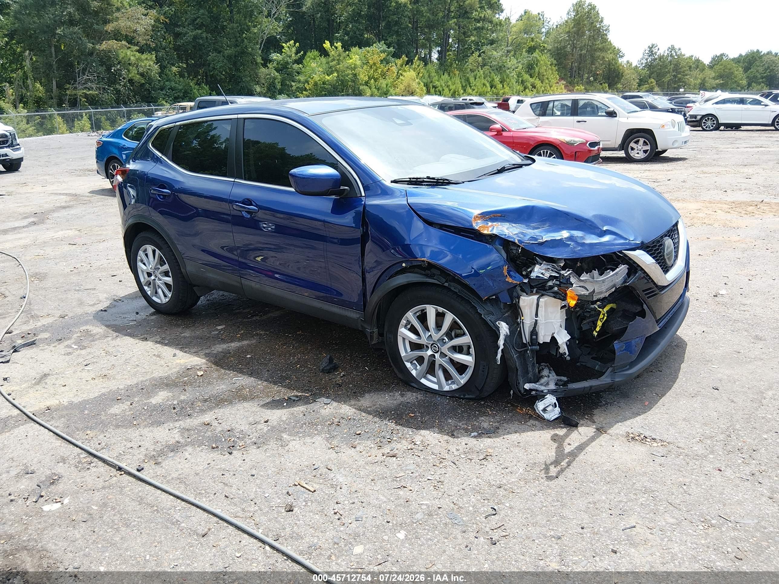 2020 Nissan Rogue VIN JN1BJ1CV7LW264095 IAAI salvage auction — Unknown, Salvage (Mississippi), sold $1,150 on 2026-09-09 (photo 1)