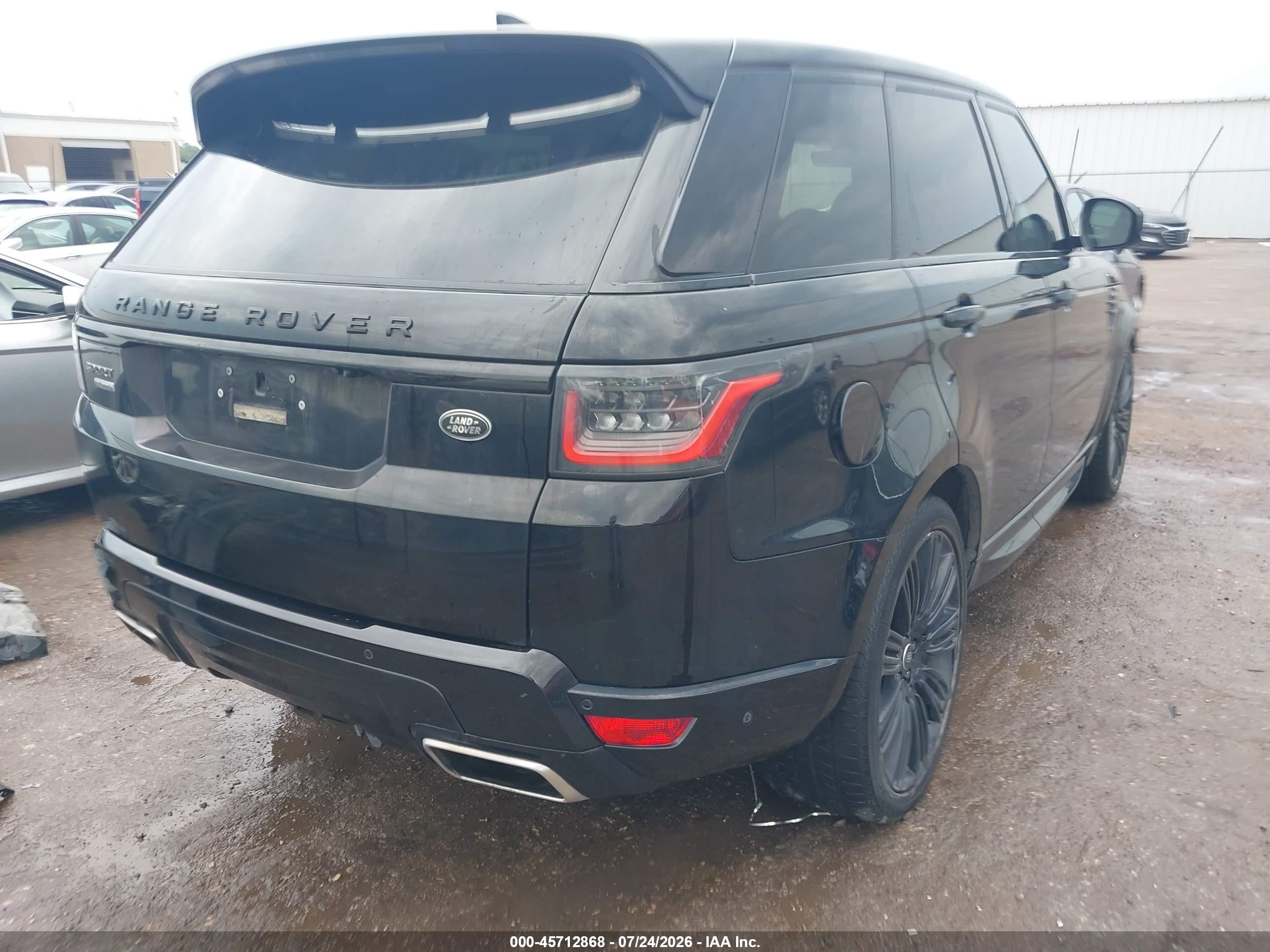 2019 Land Rover Range Rover Sport VIN SALWV2RE9KA819598 IAAI salvage auction — Front End, Clear (Oklahoma), sold $14,600 on 2026-09-19 (photo 4)