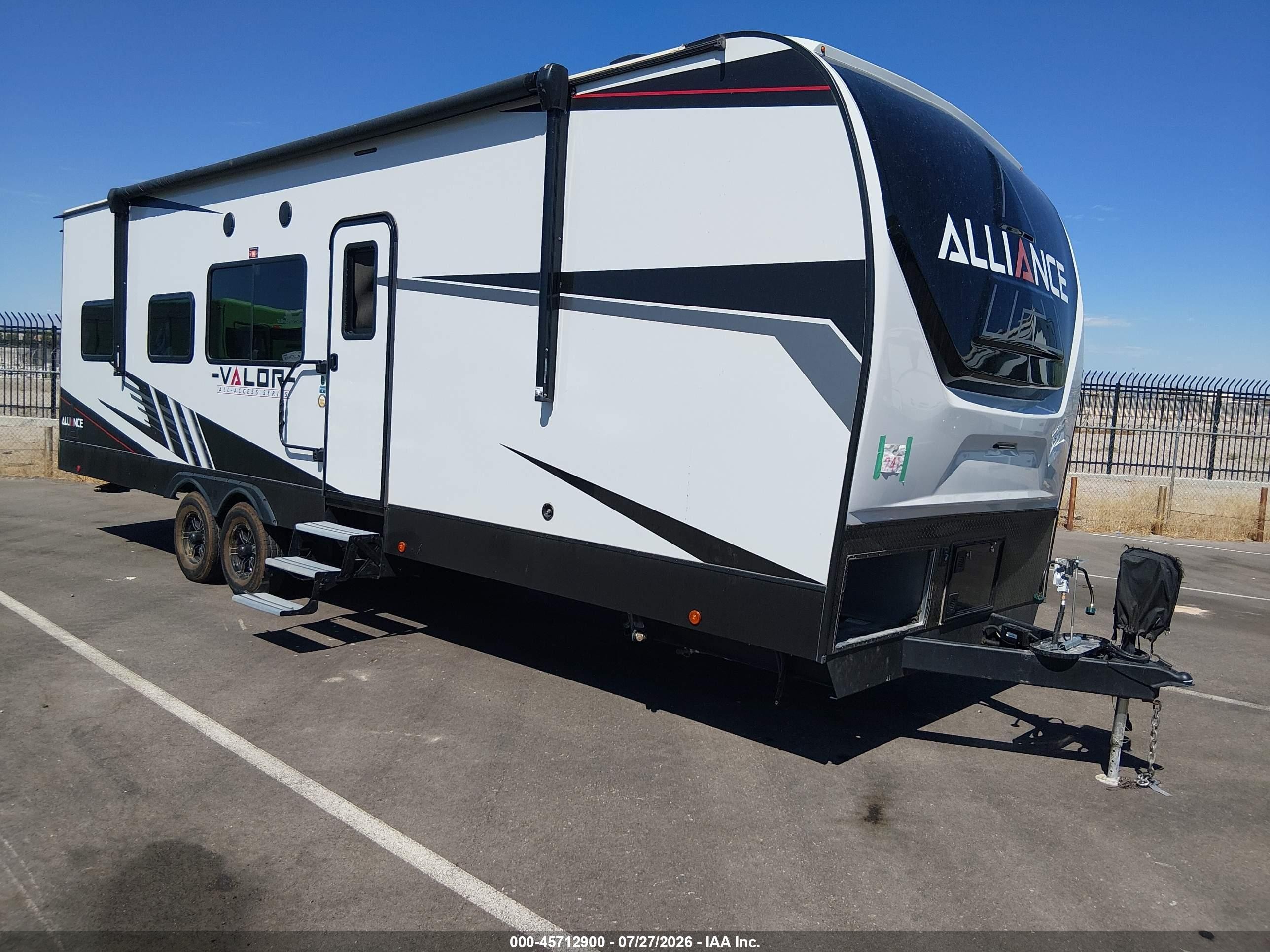 2023 Alliance Valor VIN 7M5TV3327PA007637 — IAAI salvage auction photo