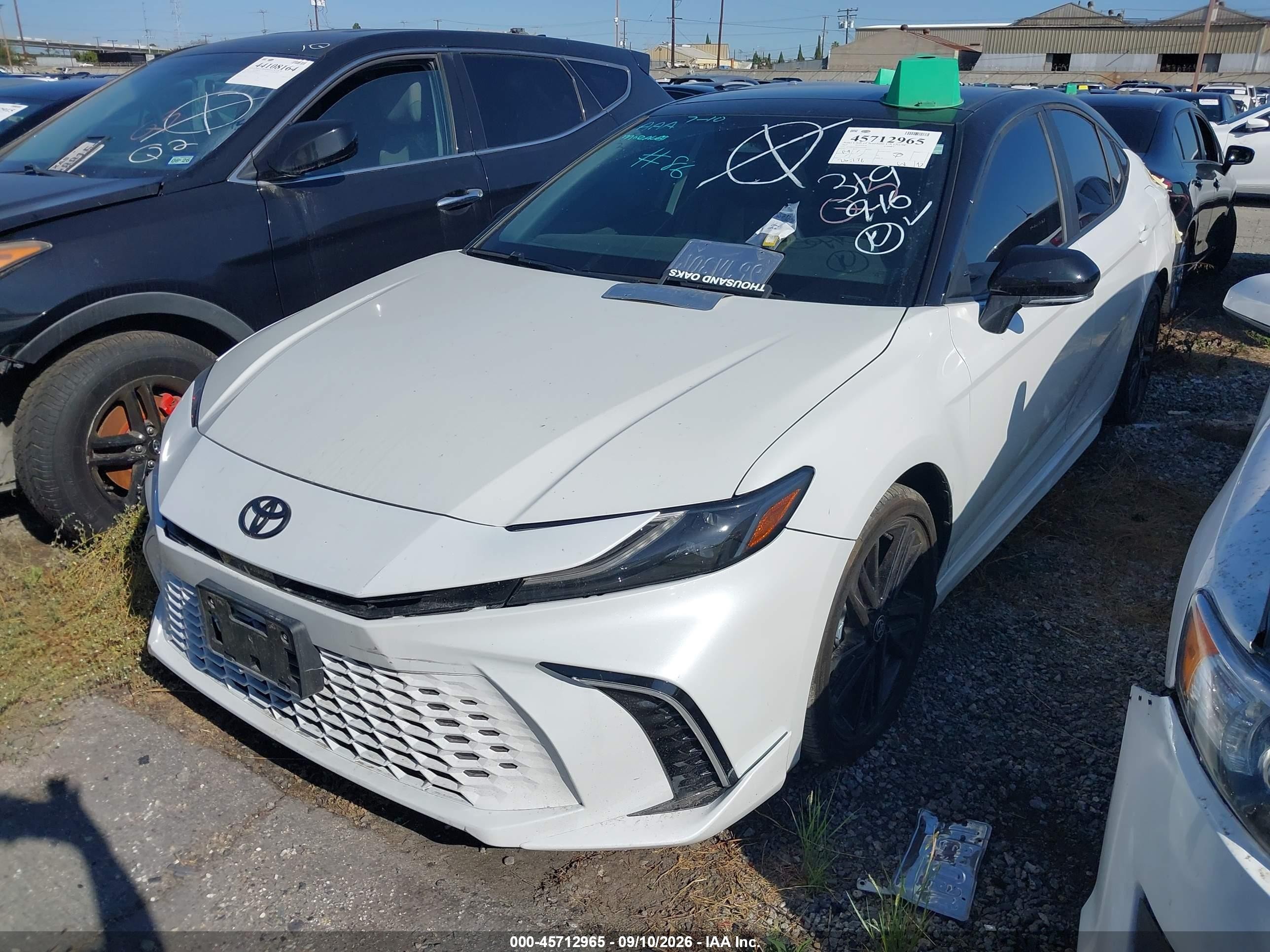 2025 Toyota Camry VIN 4T1DAACK9SU054163 IAAI salvage auction — Rear End, Salvage Certificate (California), sold $16,200 on 2026-09-12 (photo 2)