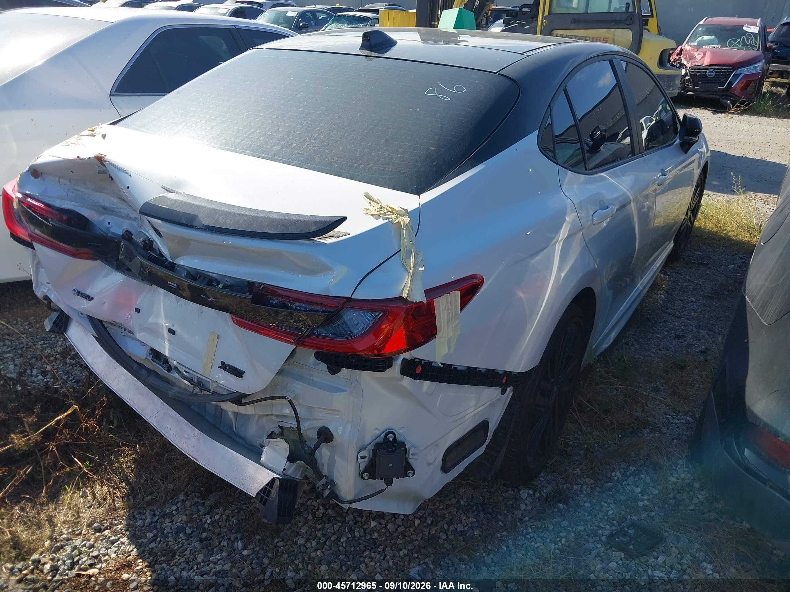 2025 Toyota Camry VIN 4T1DAACK9SU054163 IAAI salvage auction — Rear End, Salvage Certificate (California), sold $16,200 on 2026-09-12 (photo 4)