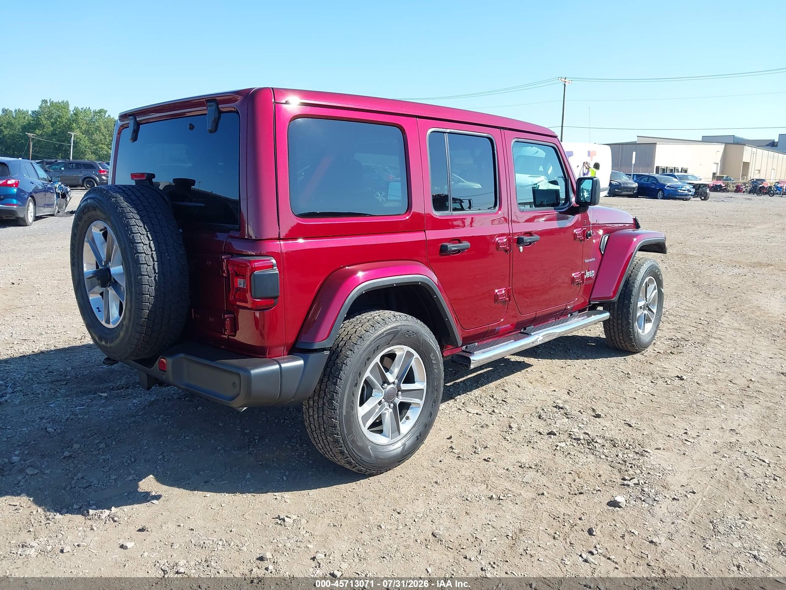 2021 Jeep Wrangler Unlimited VIN 1C4HJXEG6MW840673 IAAI salvage auction — Unknown, Mv-907A (New York), sold $16,700 on 2026-09-19 (photo 4)