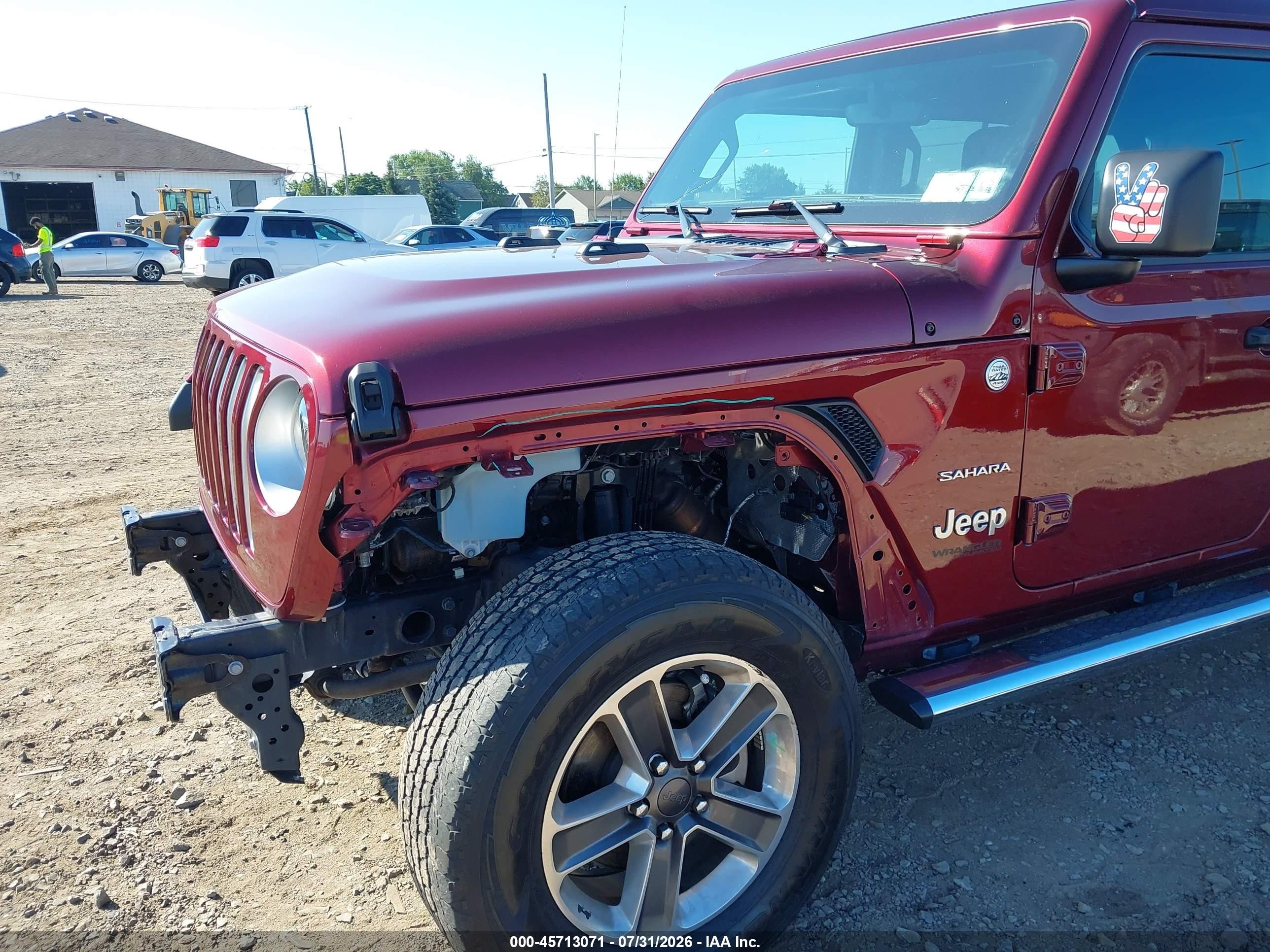 2021 Jeep Wrangler Unlimited VIN 1C4HJXEG6MW840673 IAAI salvage auction — Unknown, Mv-907A (New York), sold $16,700 on 2026-09-19 (photo 6)
