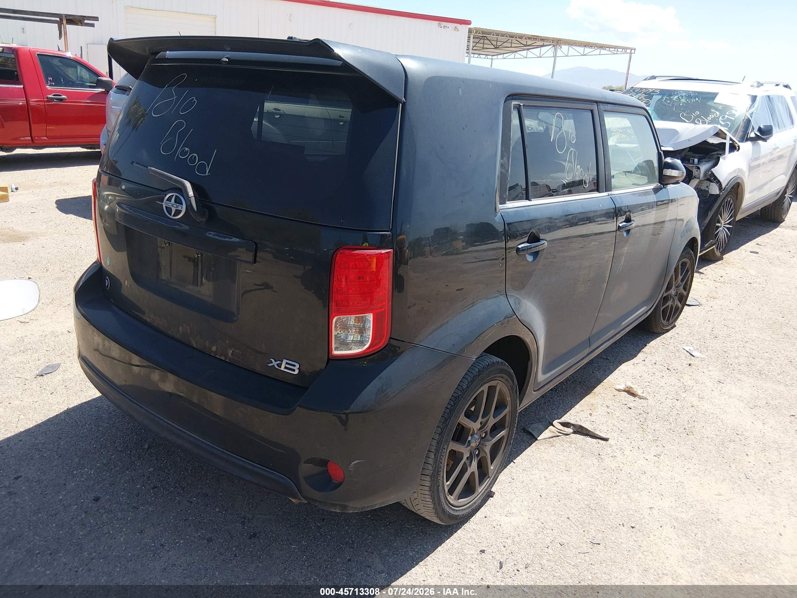 2013 Scion Xb VIN JTLZE4FE5DJ046849 IAAI salvage auction — Biohazard/Chemical, Salvage (Arizona), sold $425 on 2026-09-11 (photo 4)
