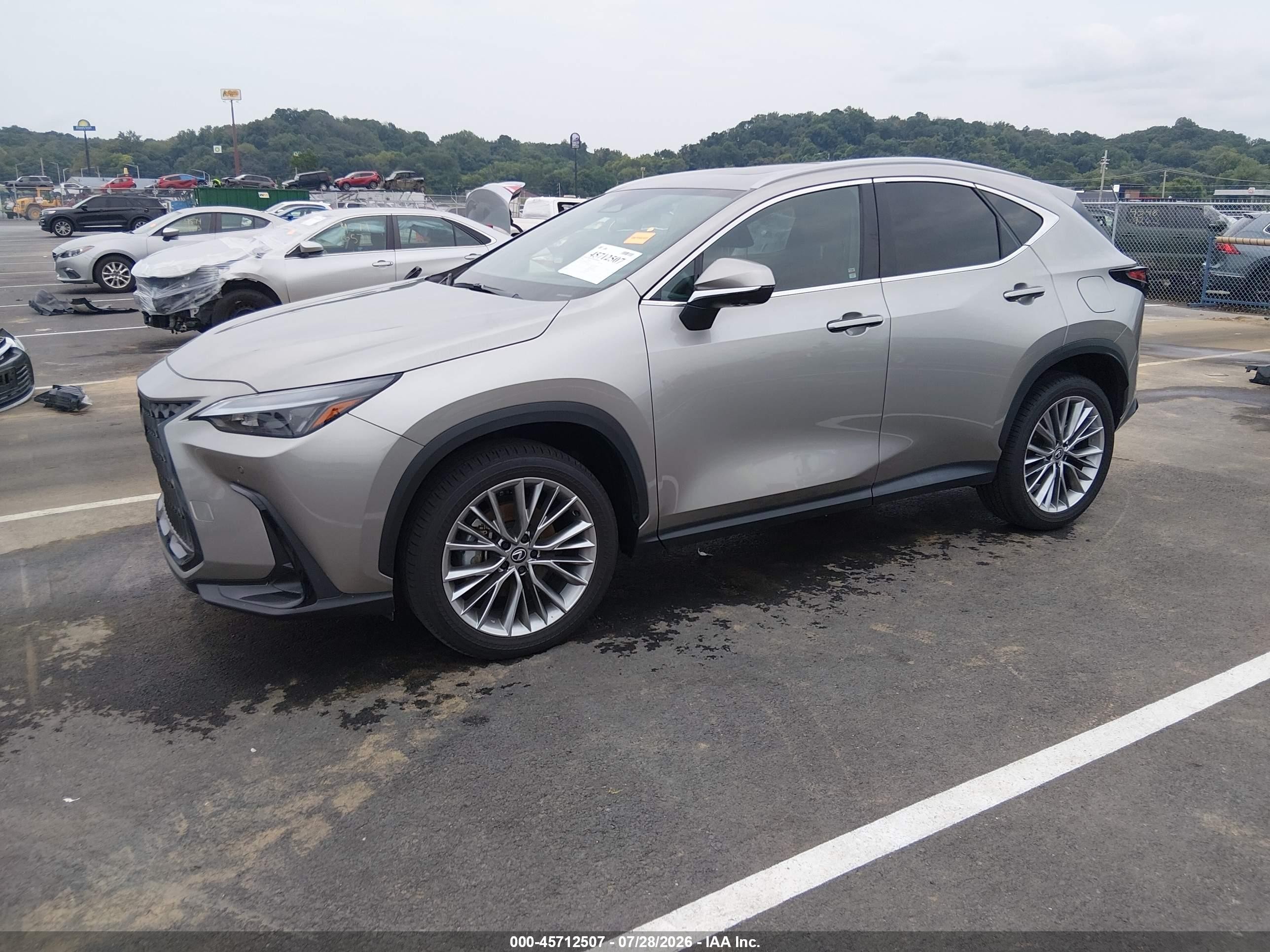 2025 Lexus Nx VIN 2T2GGCEZ8SC092112 IAAI salvage auction — Water/Flood, Salvage (Missouri), sold $23,800 on 2026-09-11 (photo 2)