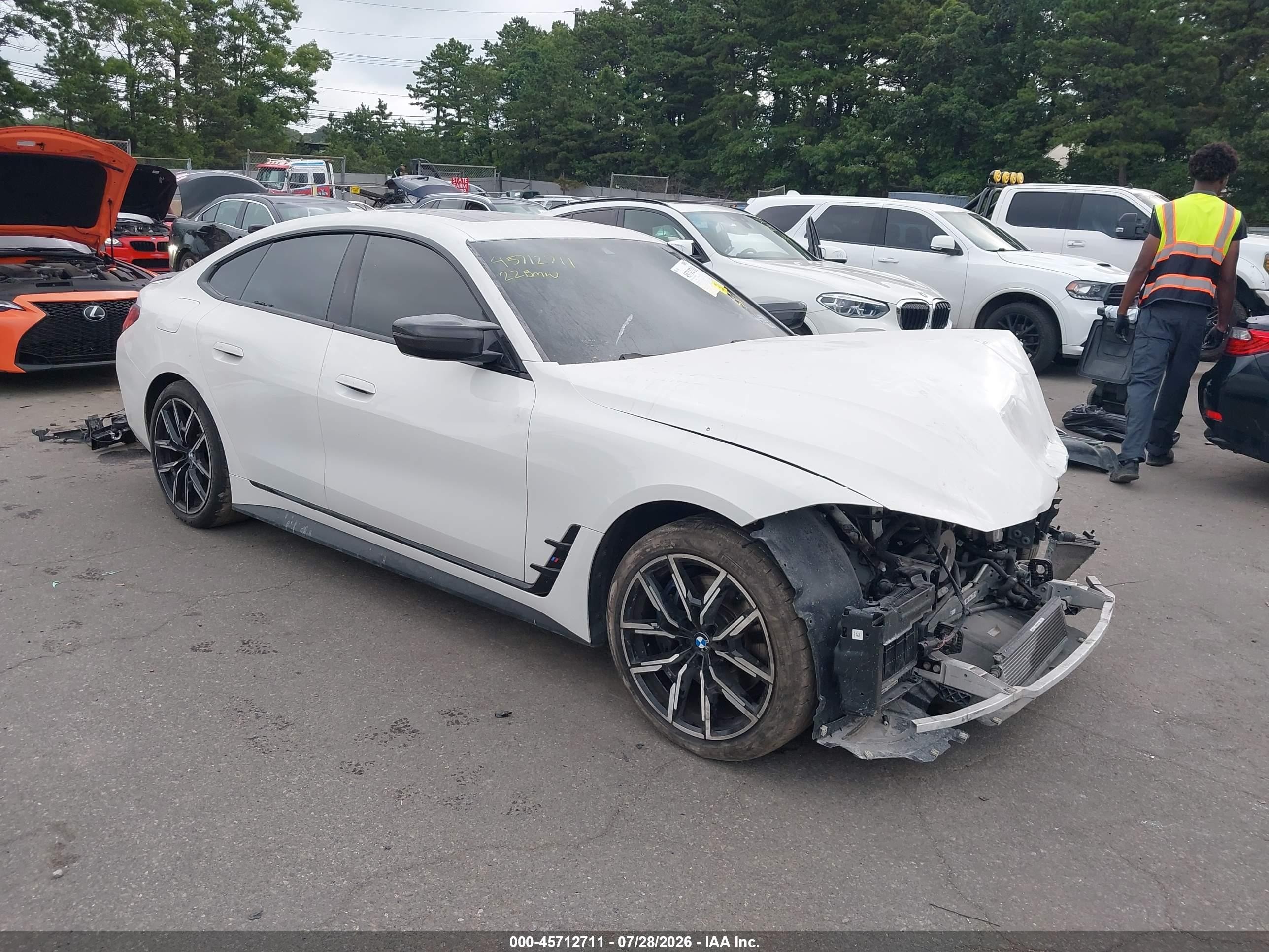 2022 BMW M440i Gran Coupe VIN WBA13AW00NFM18214 — IAAI salvage auction photo