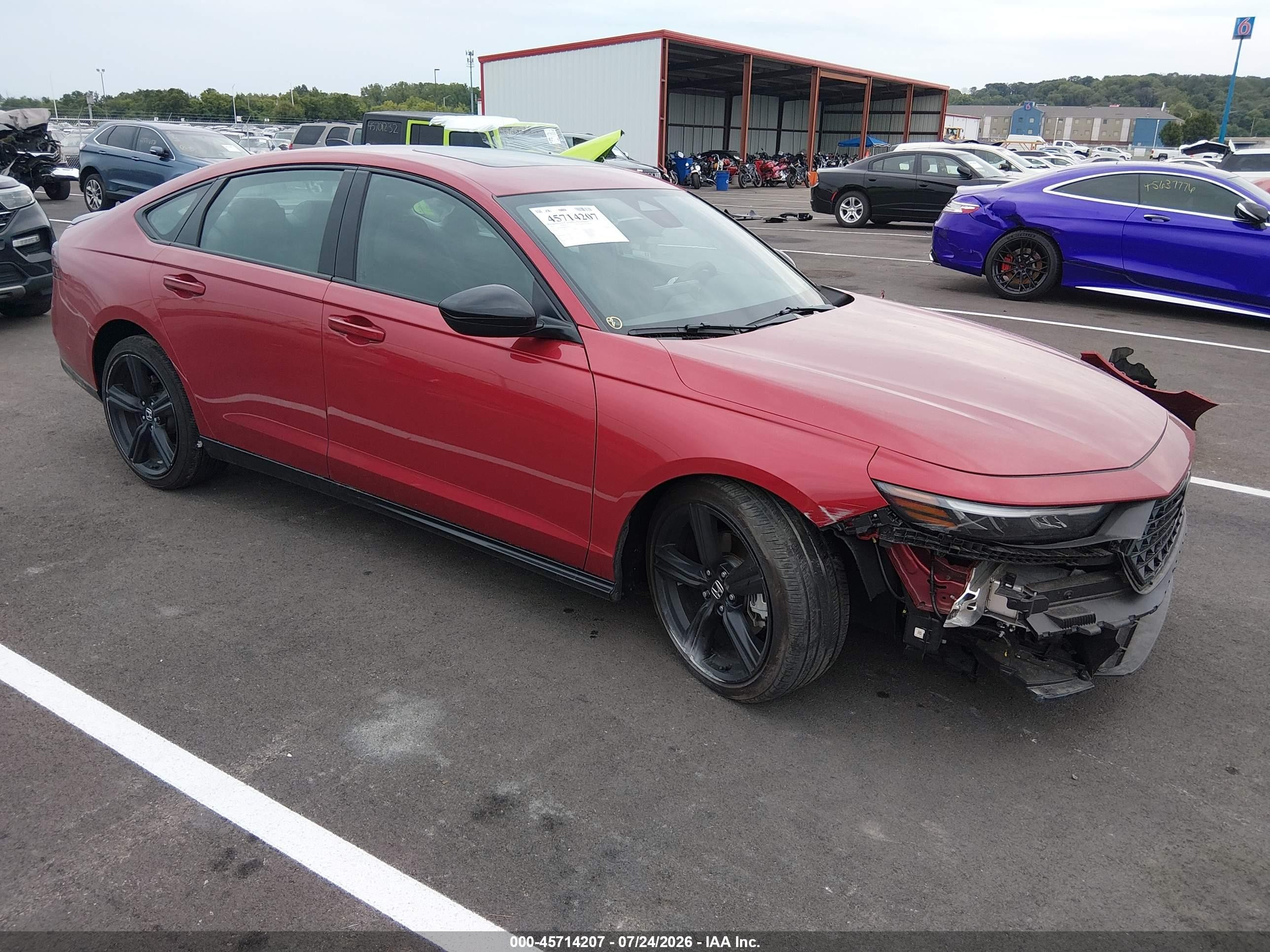 2025 Honda Accord VIN 1HGCY2F74SA075790 — IAAI salvage auction photo