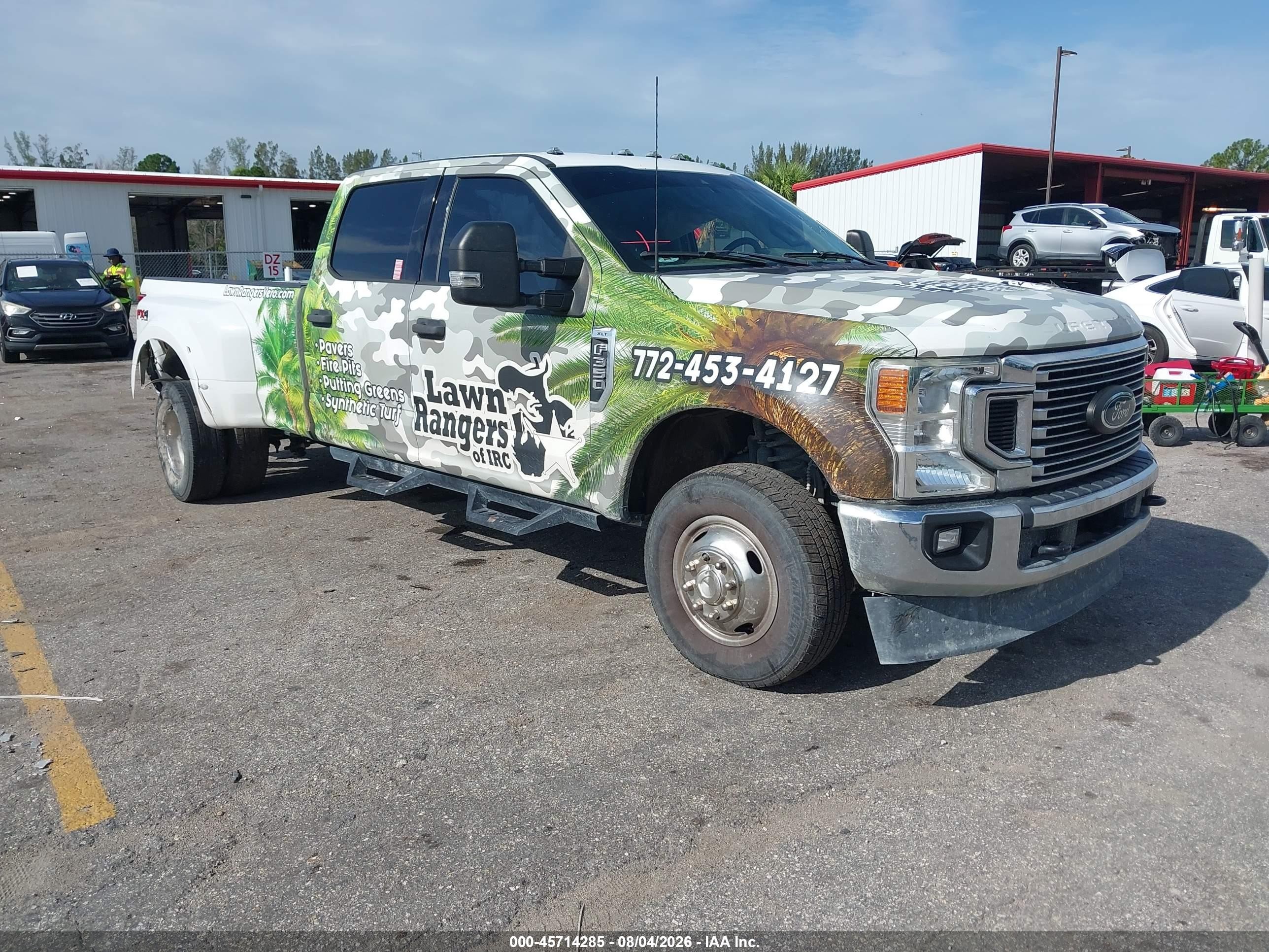 2022 Ford F-350 VIN 1FT8W3DT3NEF01997 — IAAI salvage auction photo