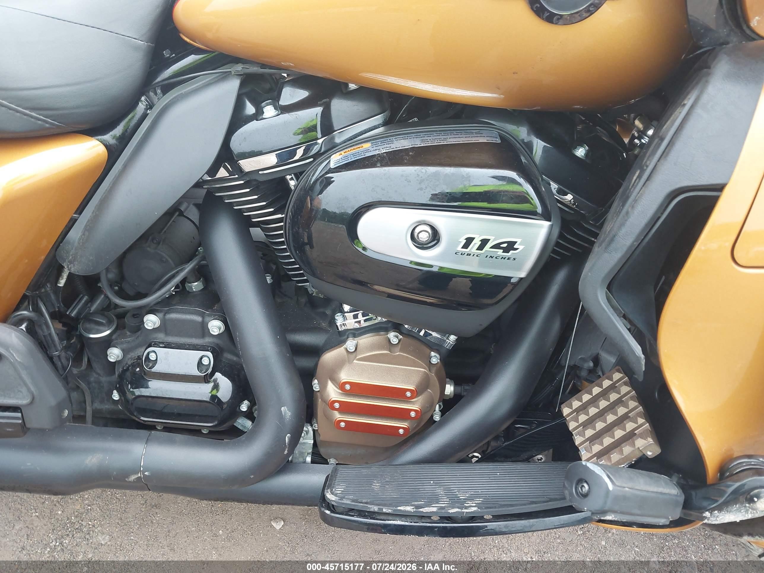2023 Harley-davidson Road glide VIN 1HD1KZF16PB637846 IAAI salvage auction — Unknown, Salvage (Tennessee), sold $13,500 on 2026-09-03 (photo 8)