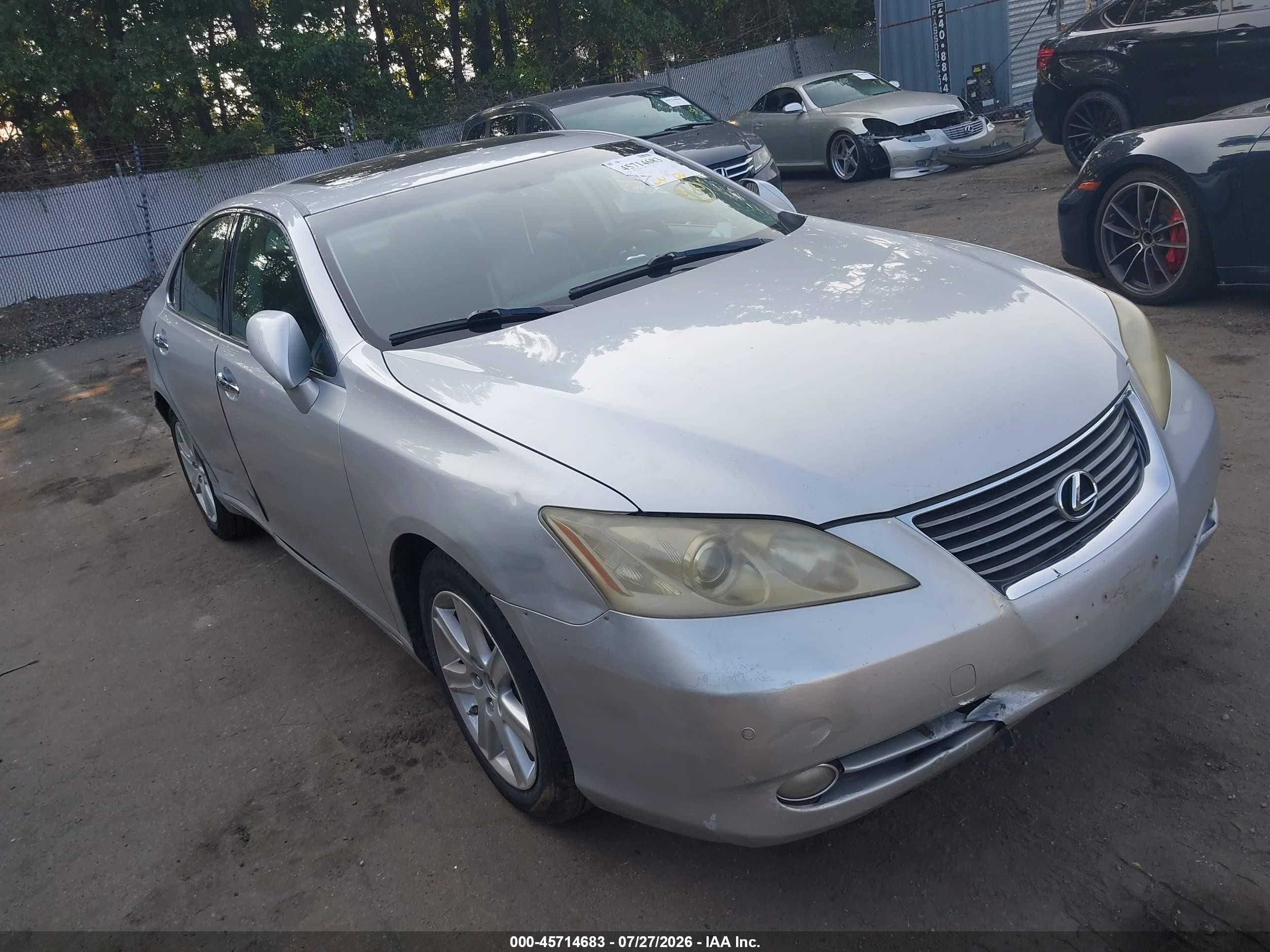 2007 Lexus Es 350 VIN JTHBJ46G072023132 IAAI salvage auction — Normal Wear, Clear (New York), sold $900 on 2026-09-11 (photo 1)