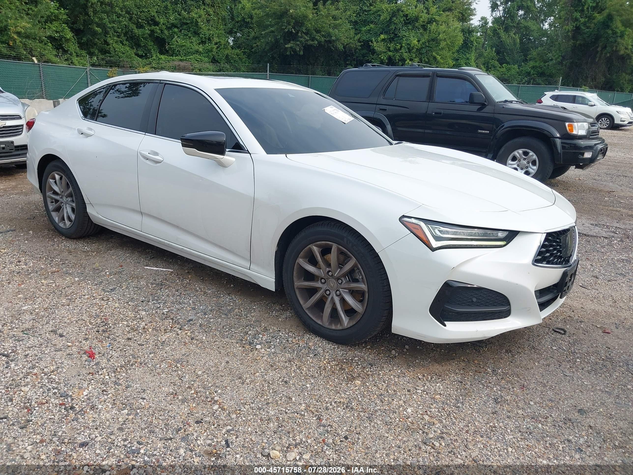 2021 Acura TLX VIN 19UUB6F37MA003382 — IAAI salvage auction photo