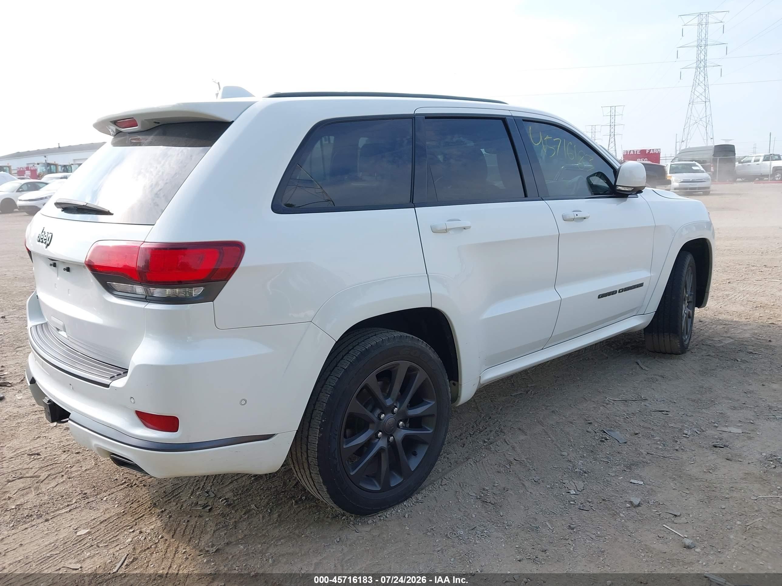 2018 Jeep Grand cherokee VIN 1C4RJFCG3JC363635 IAAI salvage auction — Front End, Clear (Indiana), sold $8,600 on 2026-09-26 (photo 4)
