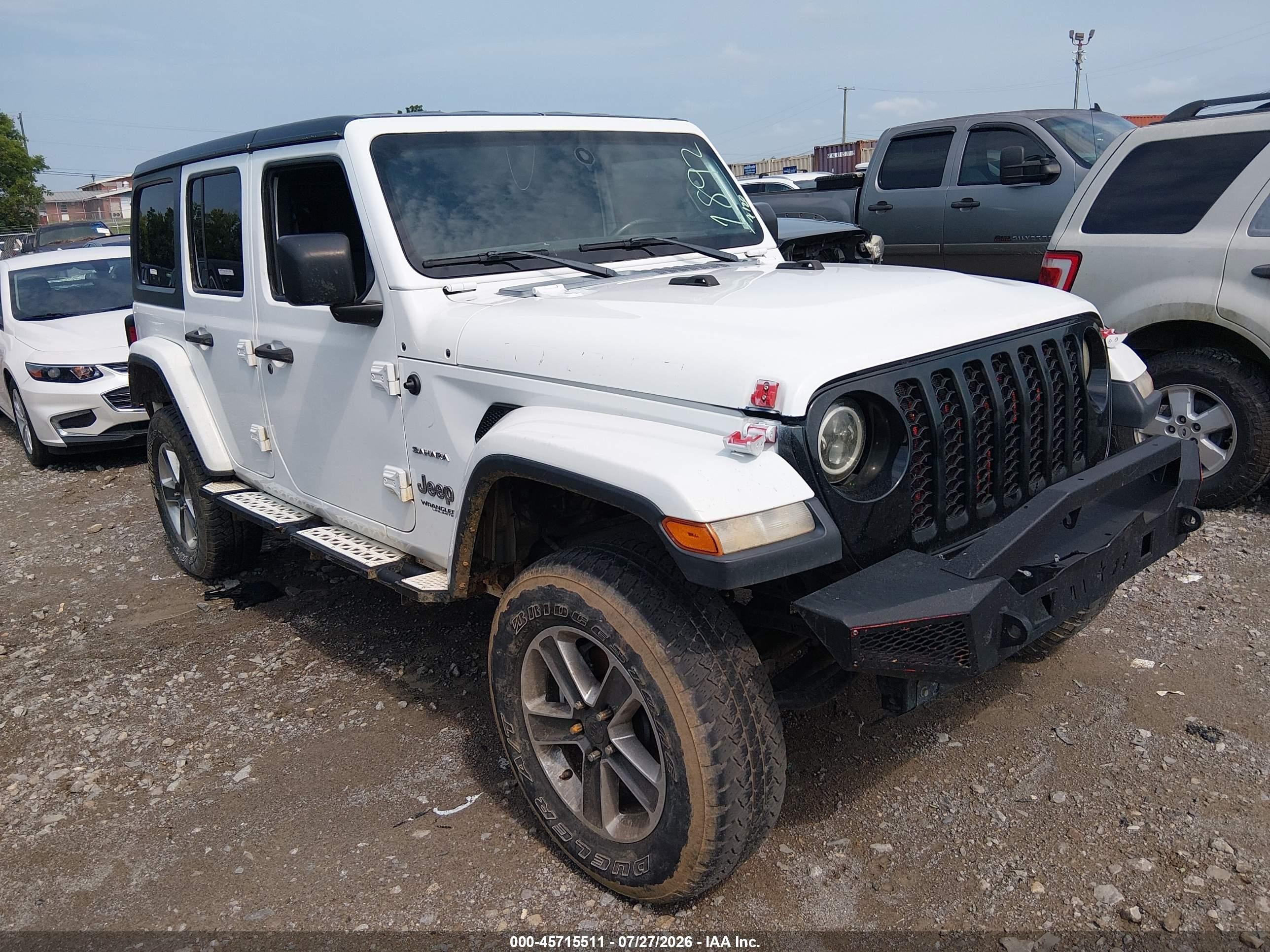 2018 Jeep Wrangler Unlimited VIN 1C4HJXEN4JW211892 — IAAI salvage auction photo