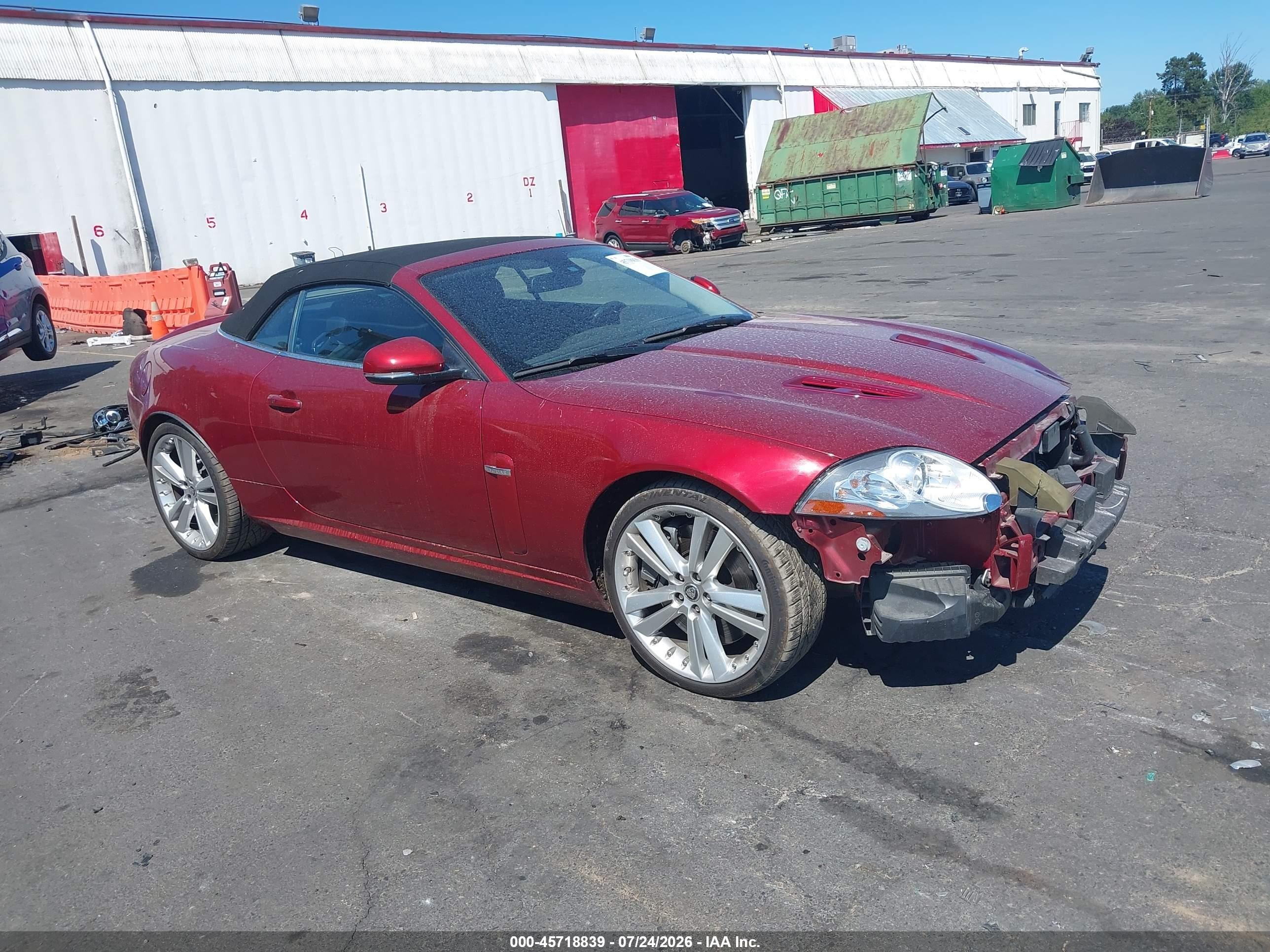 2010 Jaguar XK-Series VIN SAJWA4EC7AMB36593 — IAAI salvage auction photo