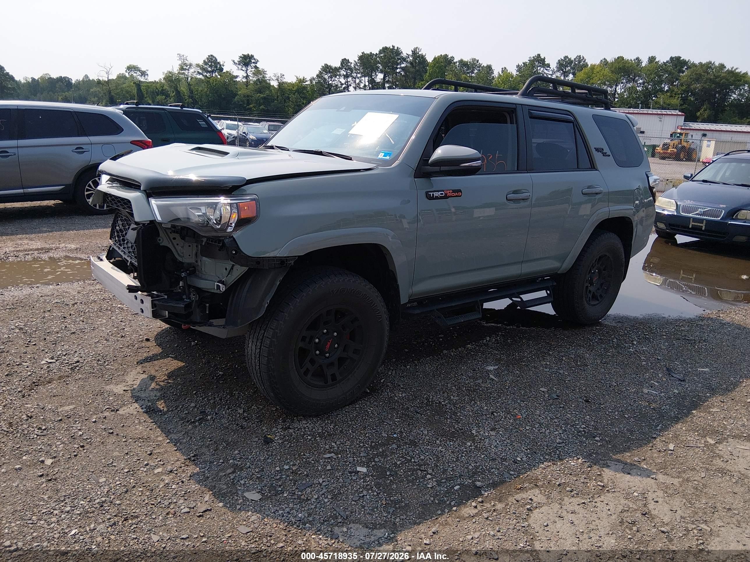 2023 Toyota 4Runner VIN JTERU5JR8P6205168 IAAI salvage auction — Front End, Salvage (Virginia), sold $20,700 on 2026-08-12 (photo 2)